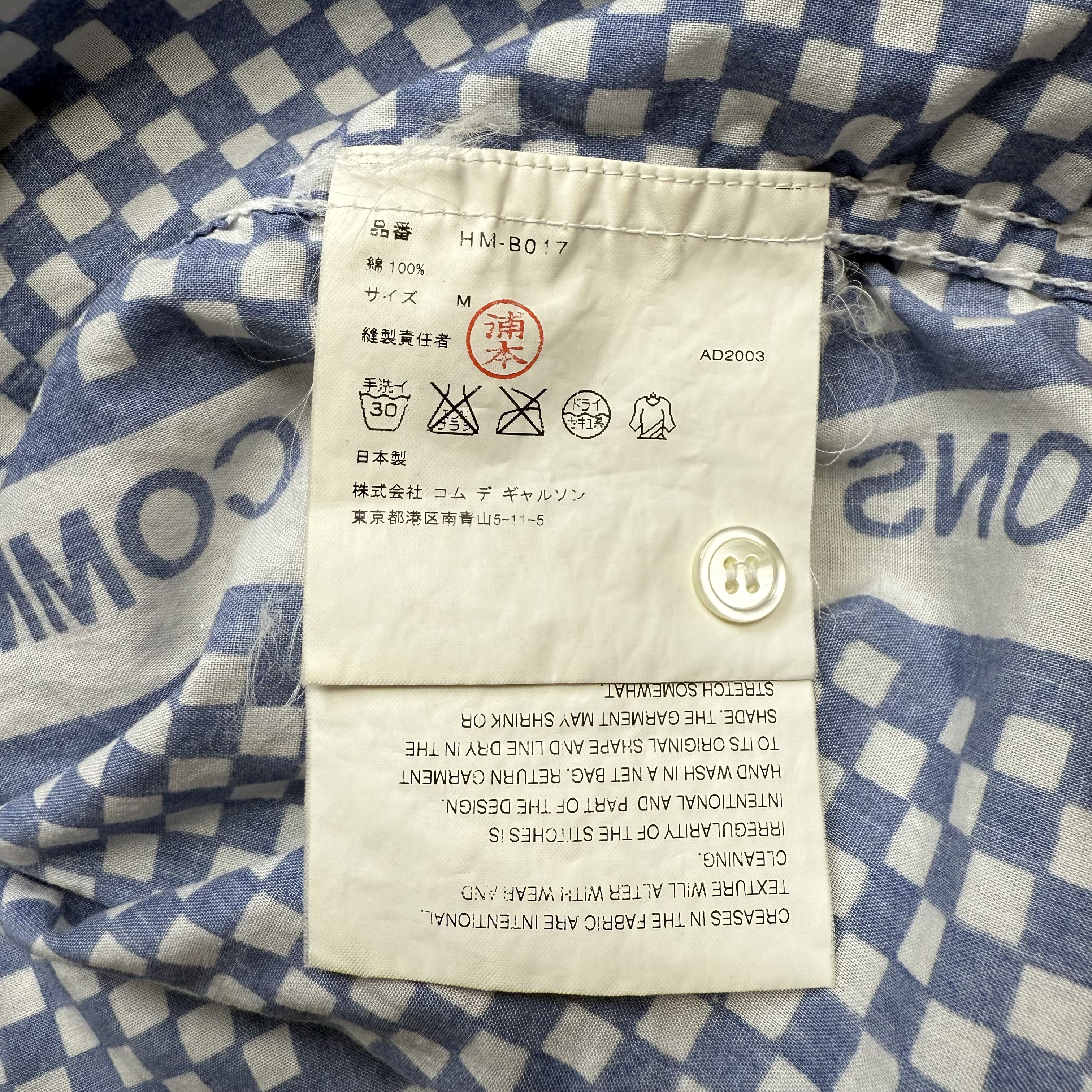 Comme des Garcons SS2003 Comme Des Garcons Homme Checkerboard Shirt Size US M / EU 48-50 / 2 - 8 Thumbnail