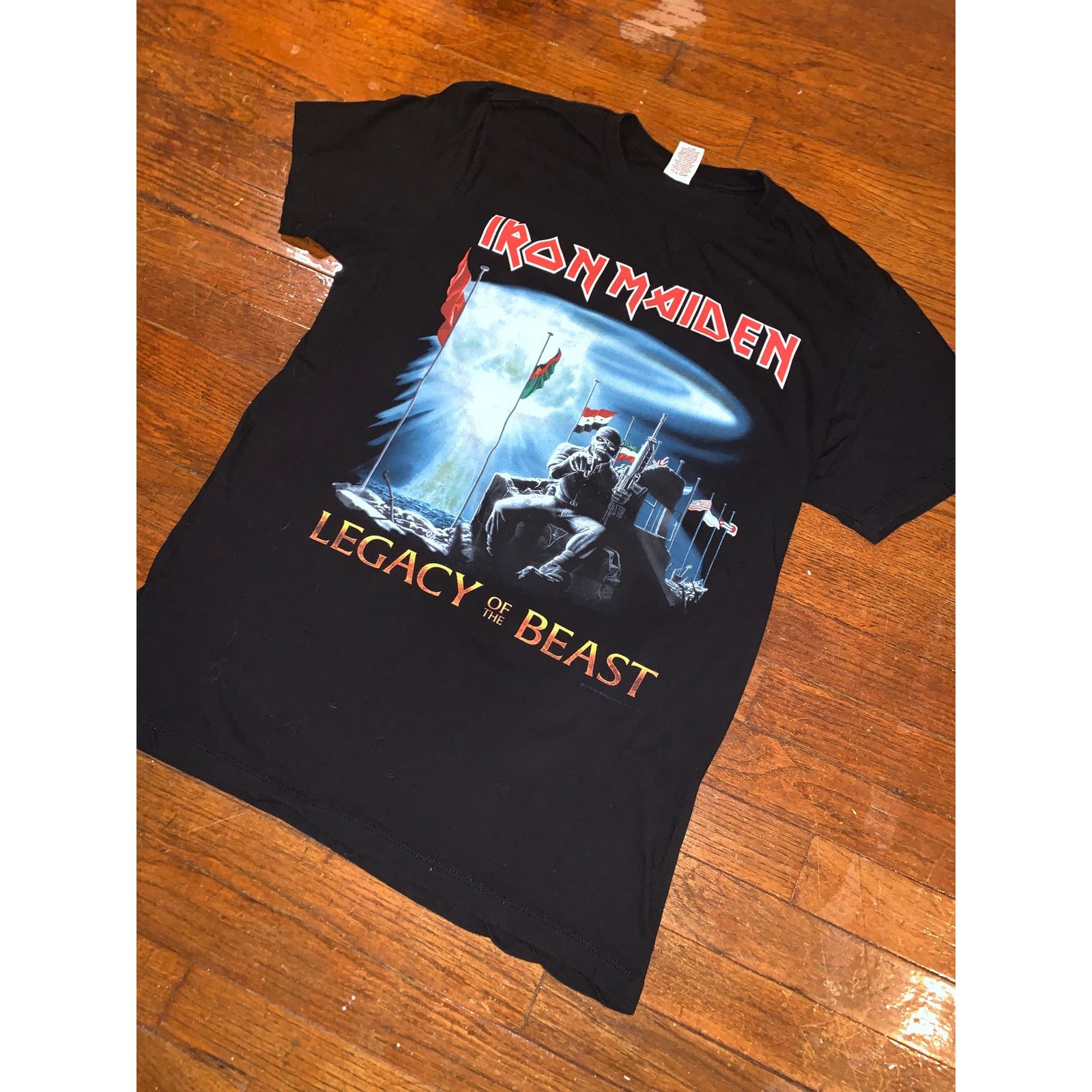 Band Tees Iron Maiden Legacy of the Beast Tour T Shirt 2019 Black L Size US L / EU 52-54 / 3 - 7 Thumbnail