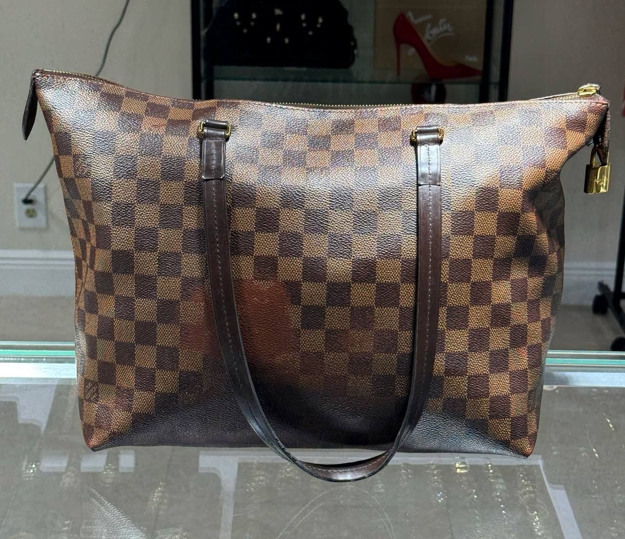 Louis Vuitton LOUIS VUITTON N41012 Damier Iena PM Tote Shoulder Bag Damier Size ONE SIZE - 4 Thumbnail