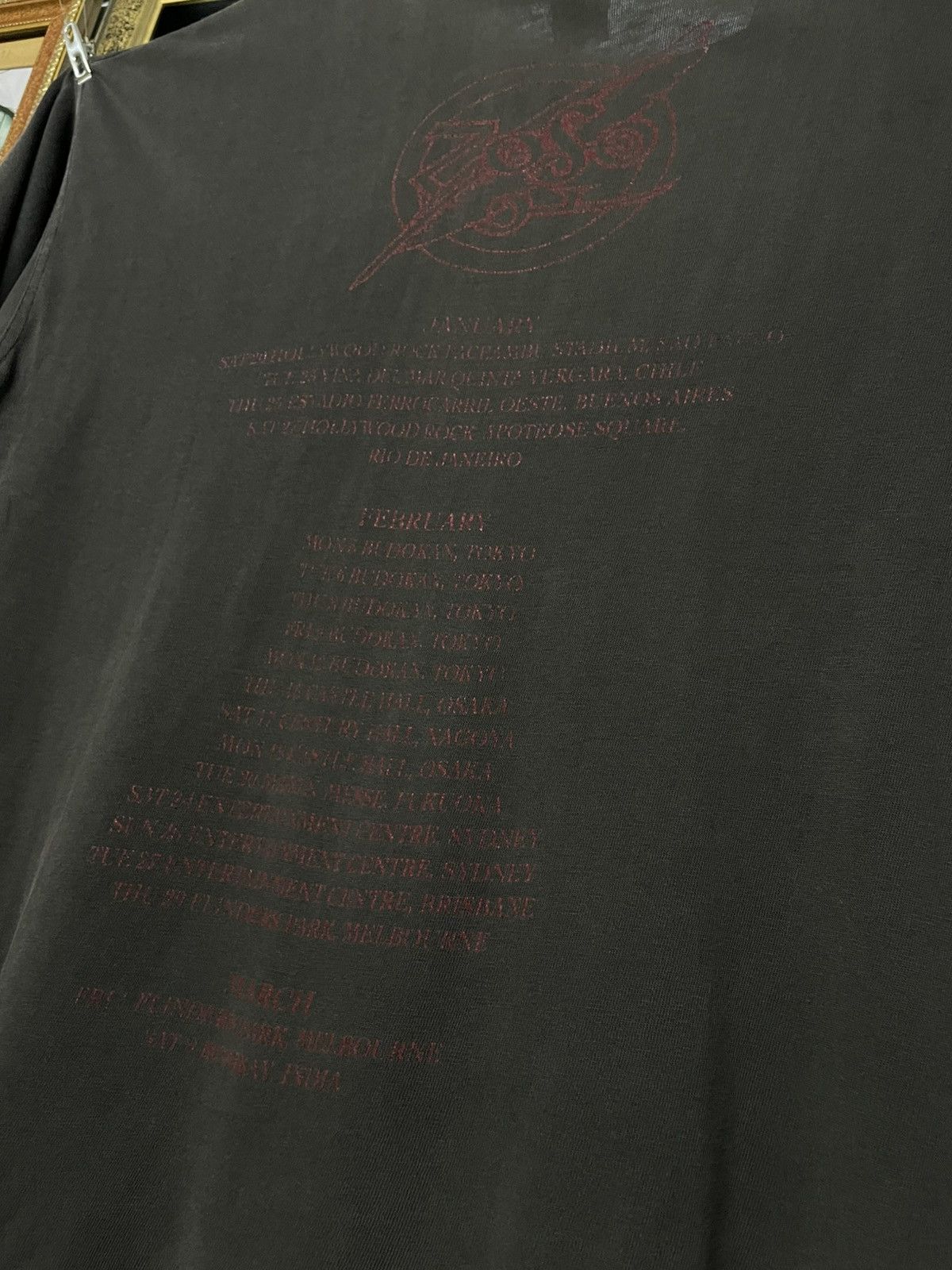 Band Tees Vintage 90s Original Jimmy Page & Robert Plan Sunfaded Tour Size US M / EU 48-50 / 2 - 12 Thumbnail