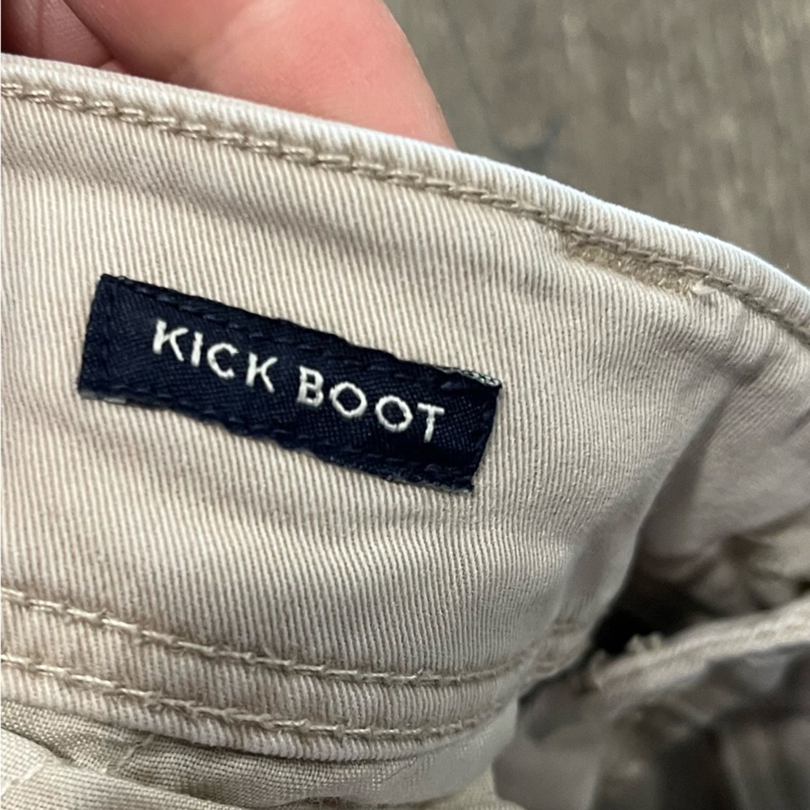 American Eagle Outfitters American Eagle Stretch Kick Bootcut Pants Mid Rise Tan 14 Size 36" / US 14 / IT 50 - 9 Thumbnail