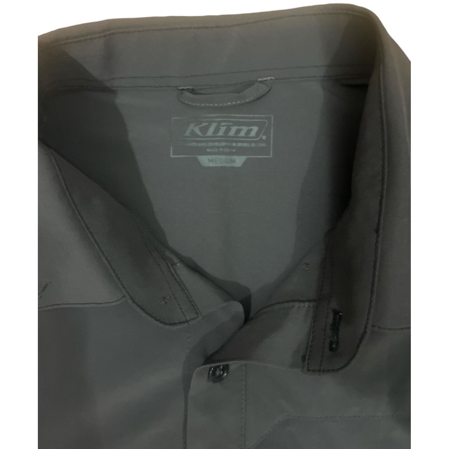 Other Klim Size MEDIUM Button Front shirt Pockets Long Sleeve Gray Size US M / EU 48-50 / 2 - 4 Thumbnail