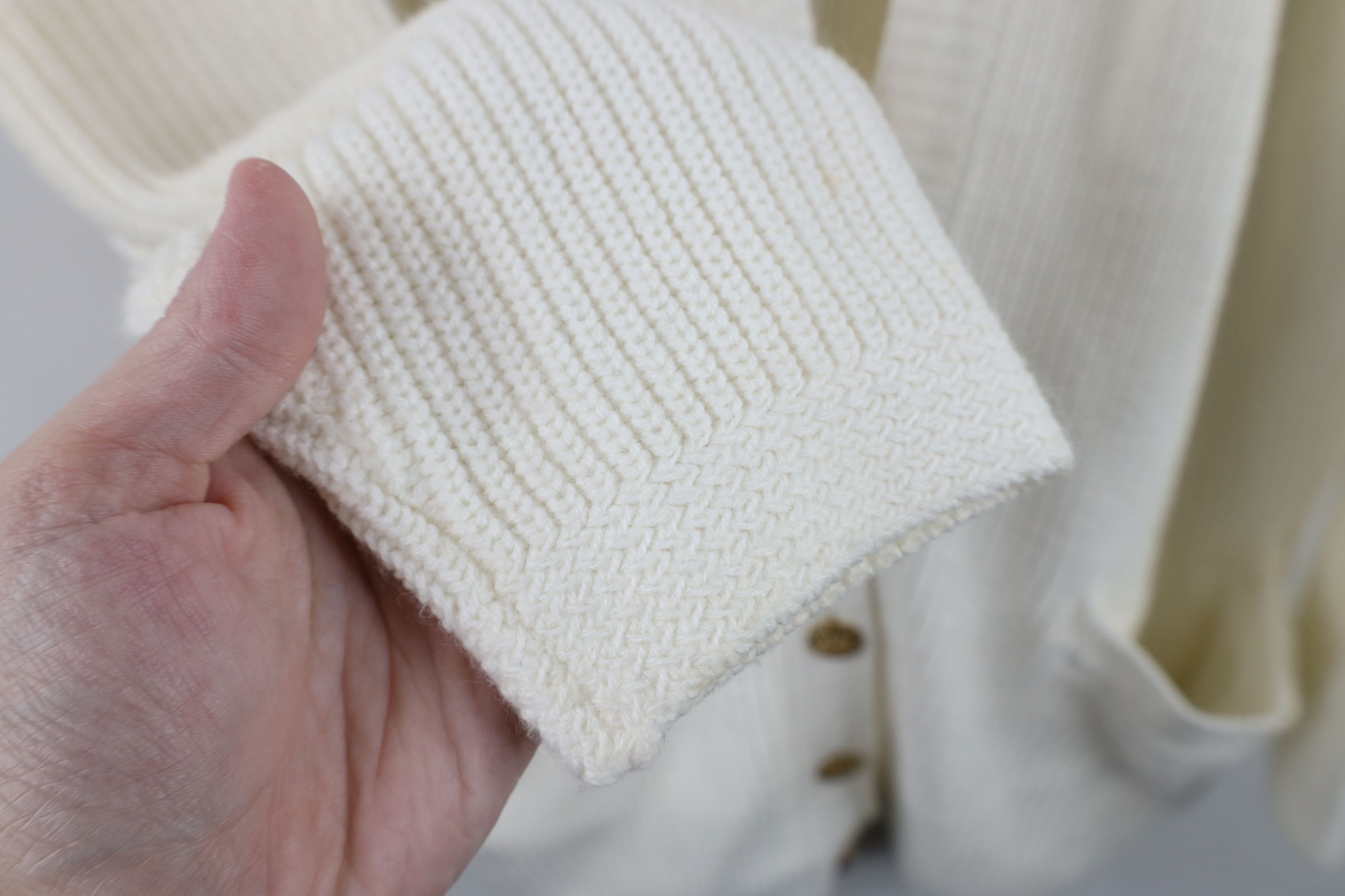 Vintage Vintage 90s Streetwear Oversized Ribbed Cardigan Sweater Size M / US 6-8 / IT 42-44 - 9 Thumbnail