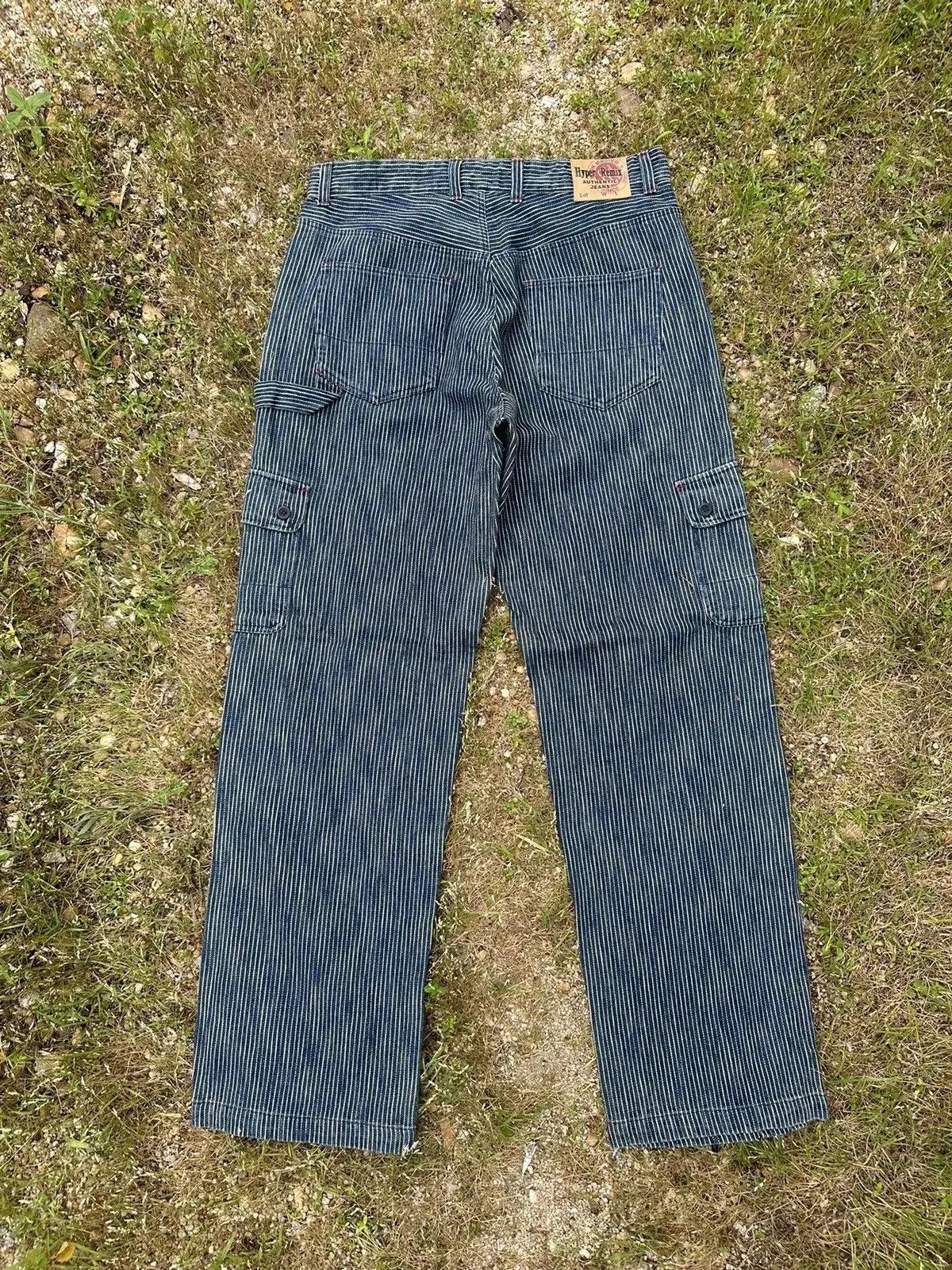 Solid and Striped HYPER REMIX HICKORY STRIPED VINTAGE WORKWEAR WABASH CARGO Size US 31 - 10 Thumbnail
