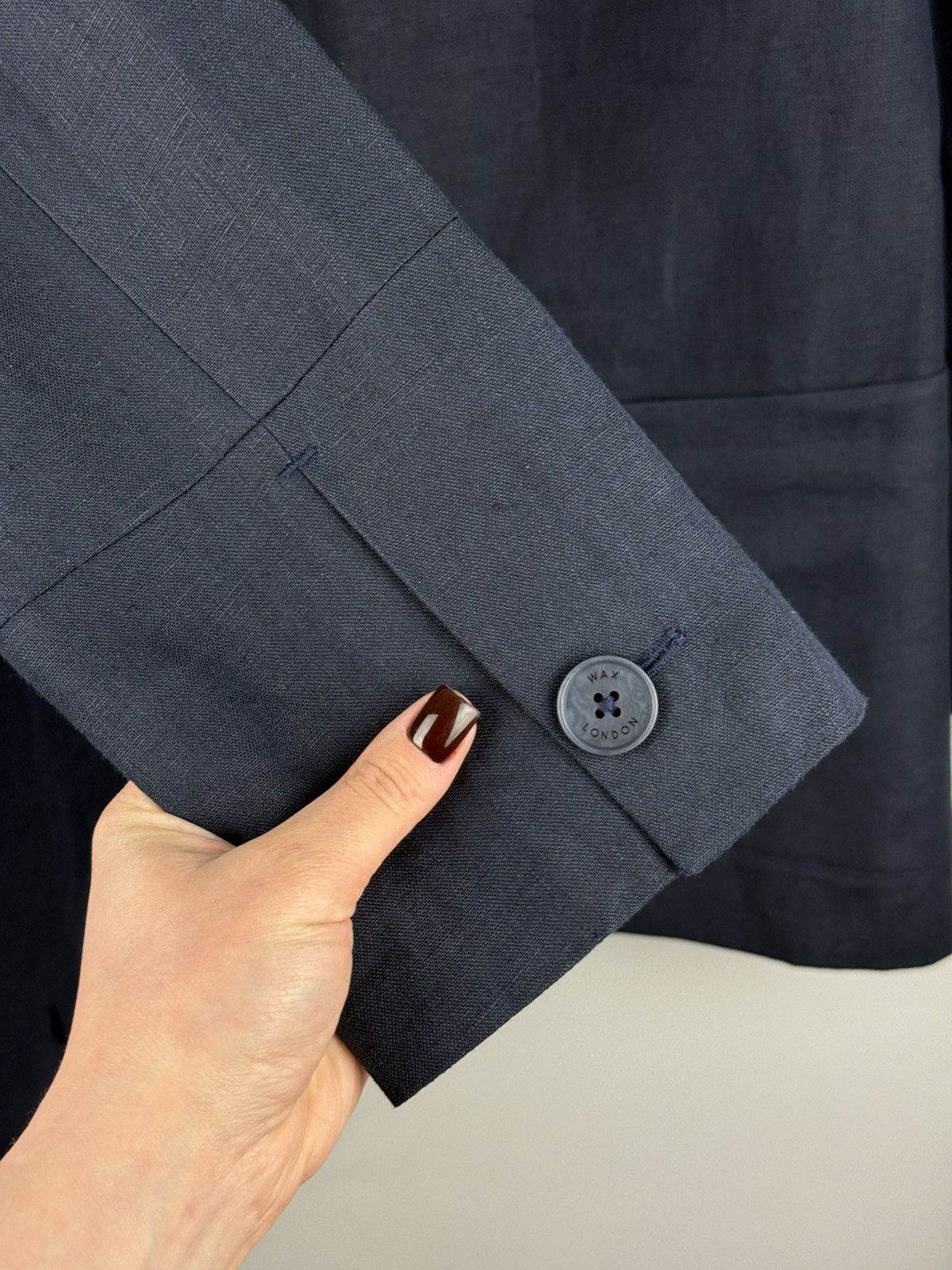 Wax London Wax London Men’s Linen 2 Piece Suit Blazer Jacket Pants Size 42R - 10 Thumbnail