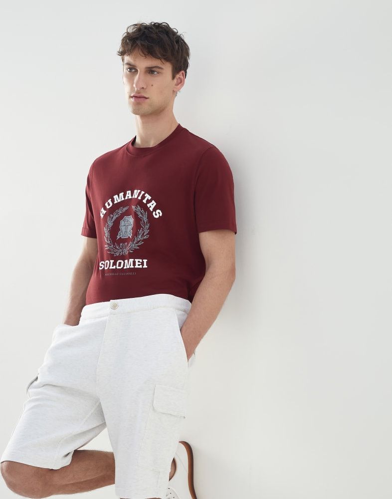 Brunello Cucinelli o1w1db10924 T-Shirt in Dark Red Size US XXL / EU 58 / 5 - 2 Thumbnail