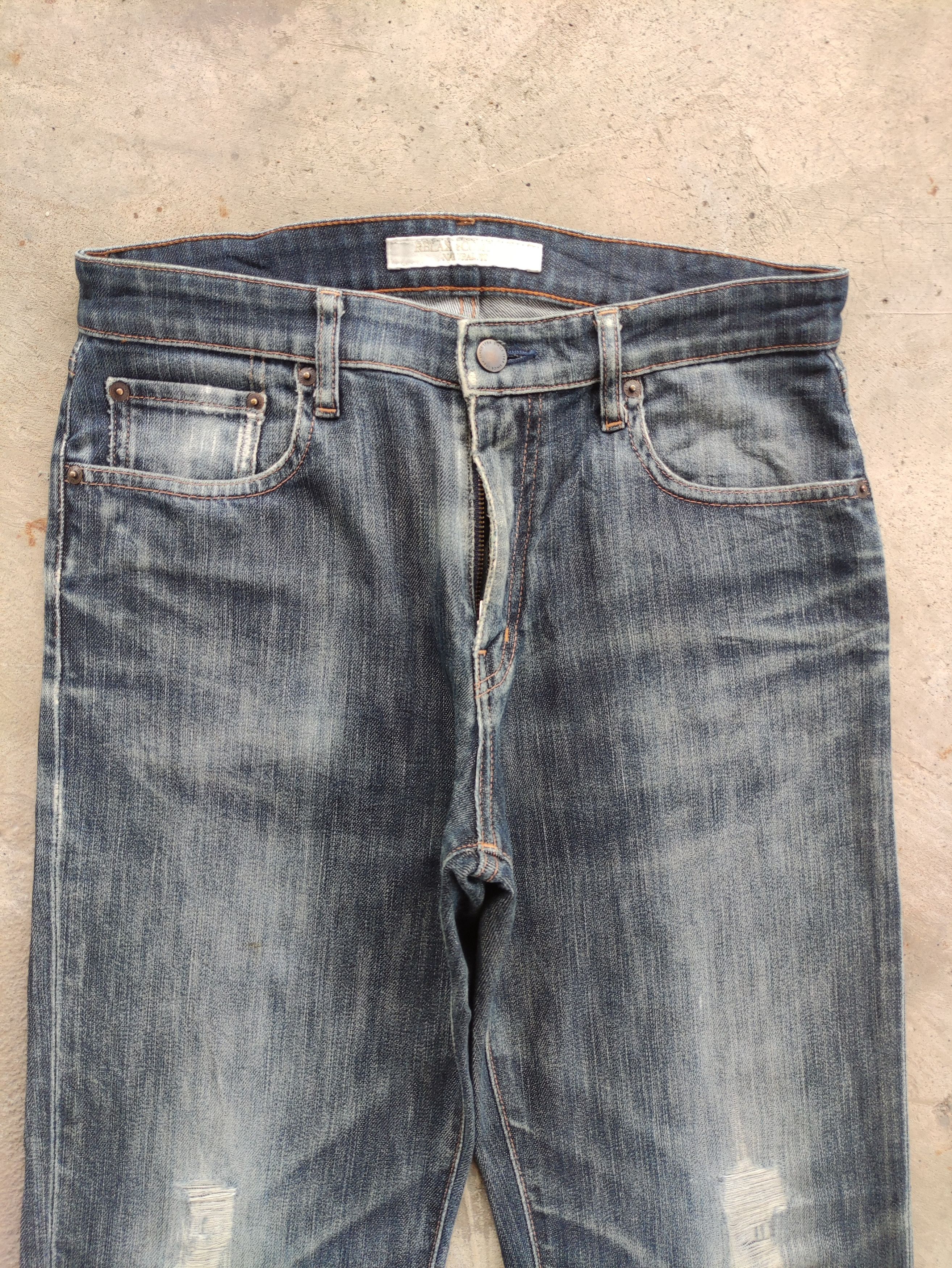 Japanese Brand Vintage Japanese Jean Baggy Distressed Faded Denim Size US 32 / EU 48 - 3 Thumbnail