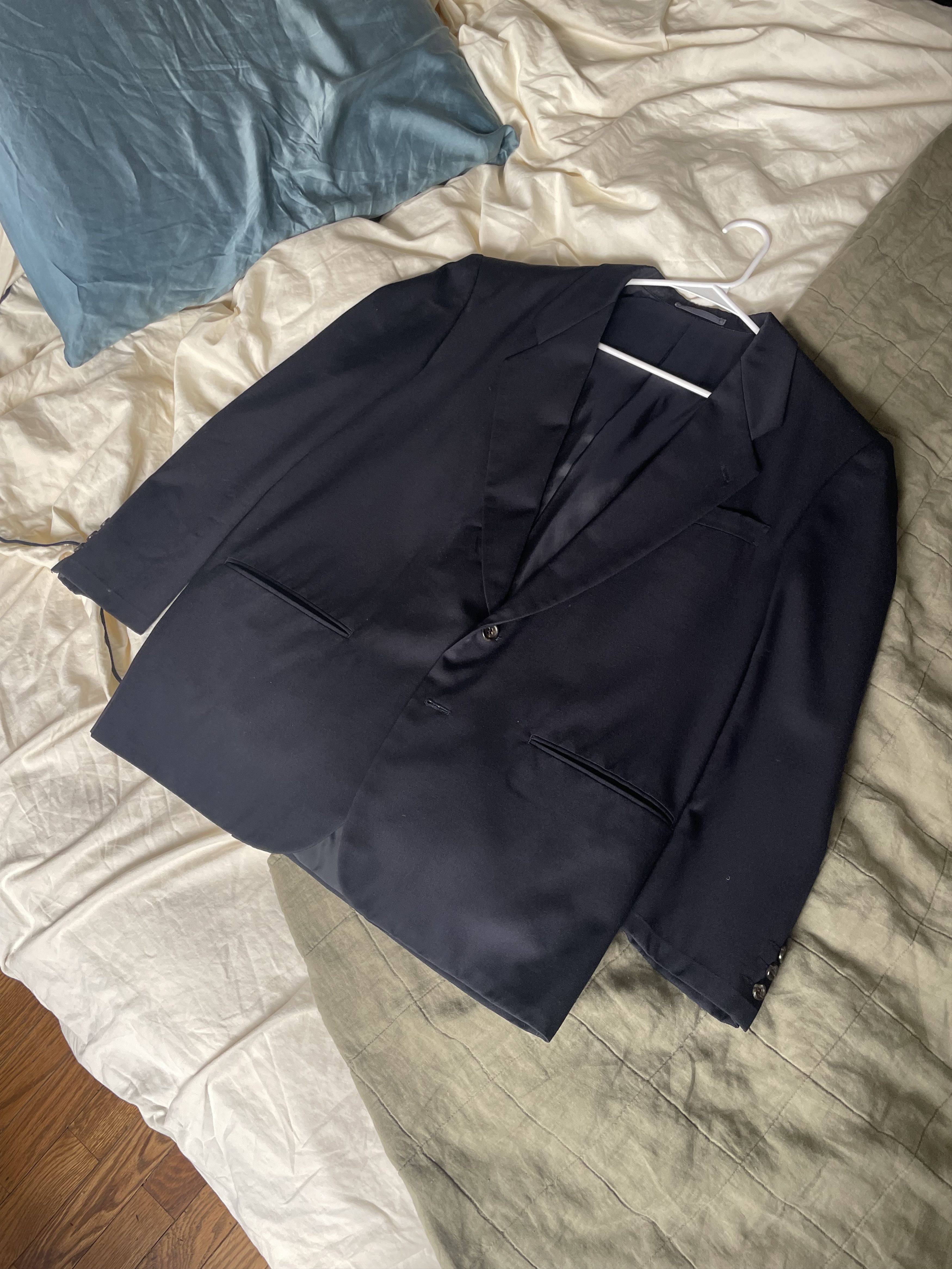 Comme des Garcons Comme des Garçons HOMME Single Button Blazer — Dark Navy Size 36S - 3 Thumbnail