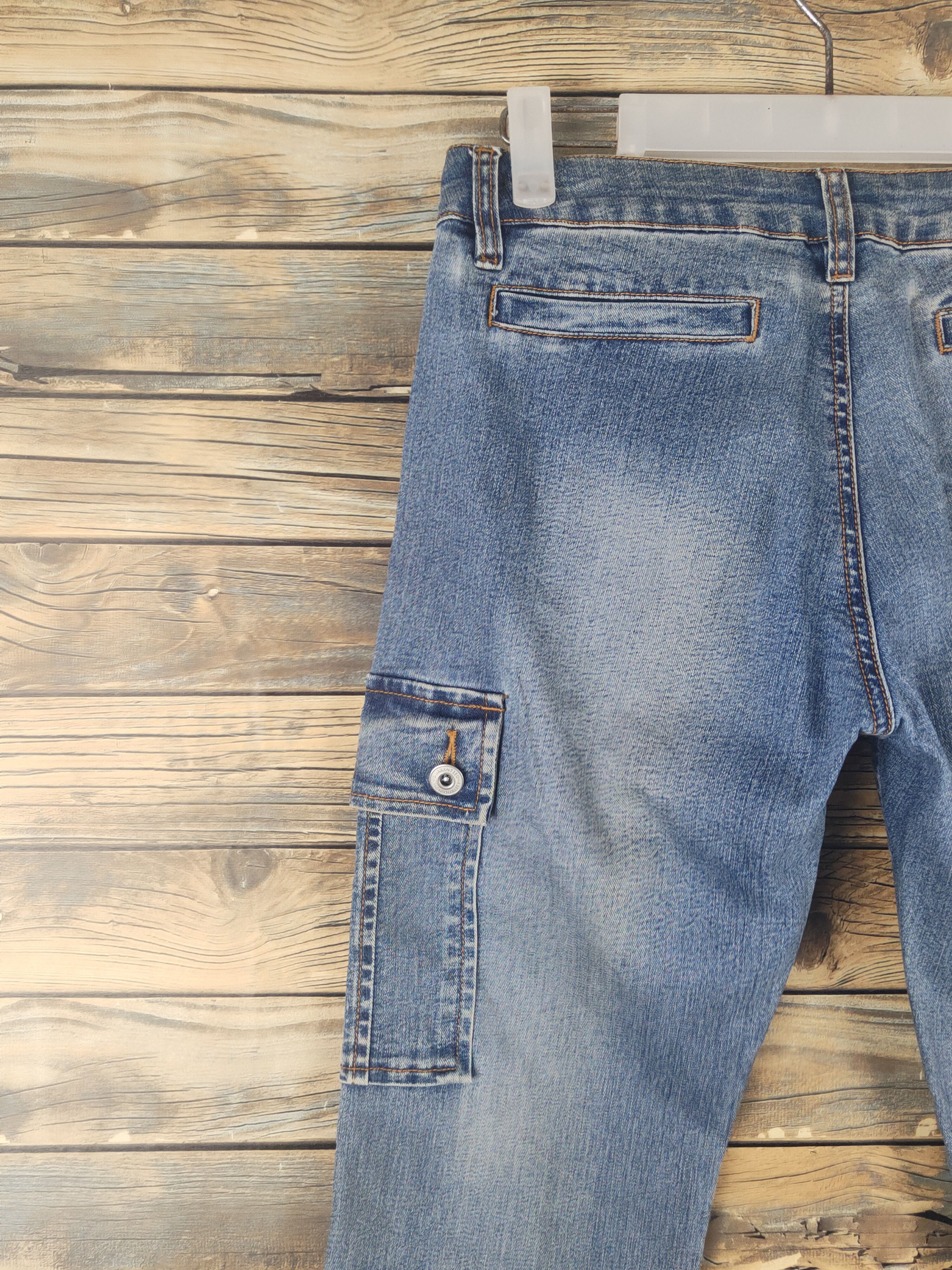 Japanese Brand DL Wave List Blue Distressed Ripped Jeans #1509 Size 26" / US 2 / IT 38 - 8 Thumbnail
