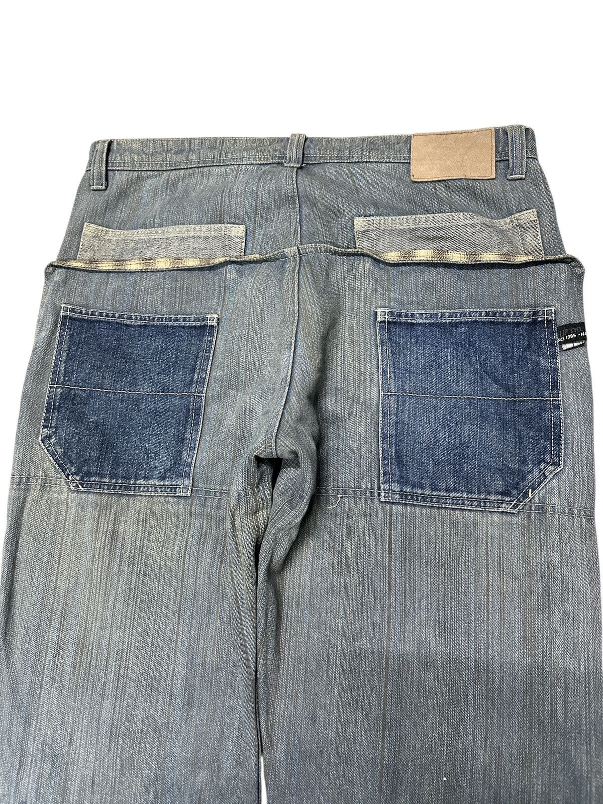 Kapital Blue Stripe Indigo Multipocket Baggy Denim Flip The scrips. Size US 36 / EU 52 - 20 Thumbnail