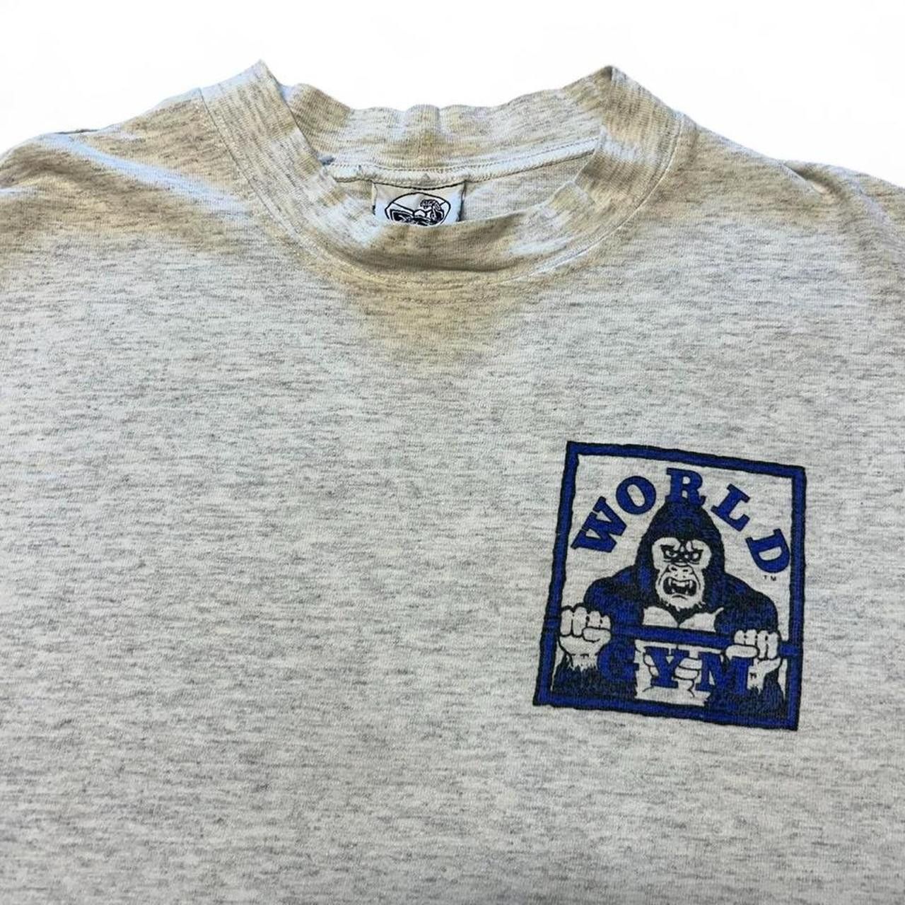 Vintage Vintage World Gym 3/4 Sleeve T Shirt Size L Size US L / EU 52-54 / 3 - 6 Thumbnail