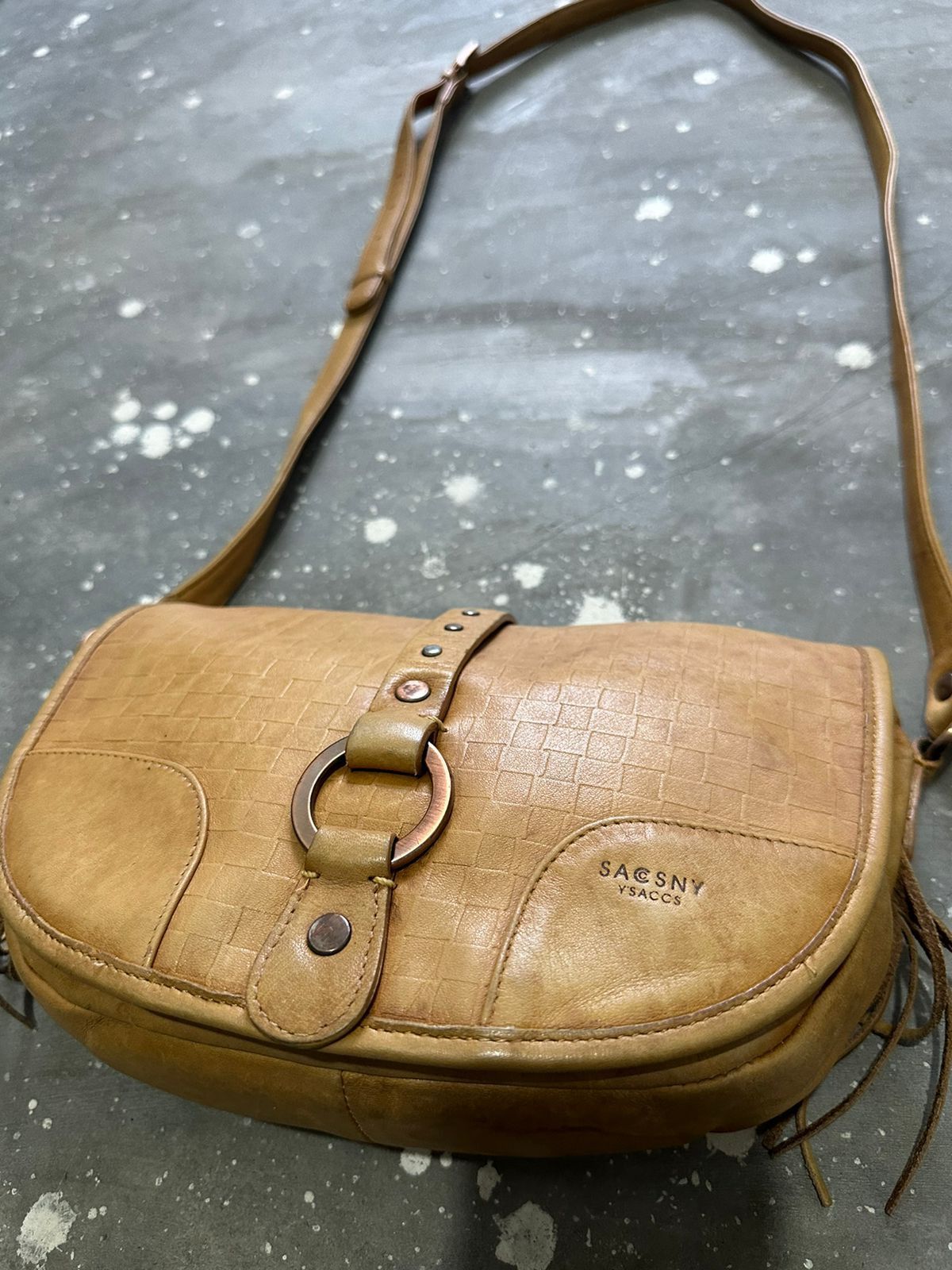 Yohji Yamamoto 🔥Vintage Ysaccs Yohji Yamamoto Leather Crossbody/ Sling bag Size ONE SIZE - 2 Thumbnail