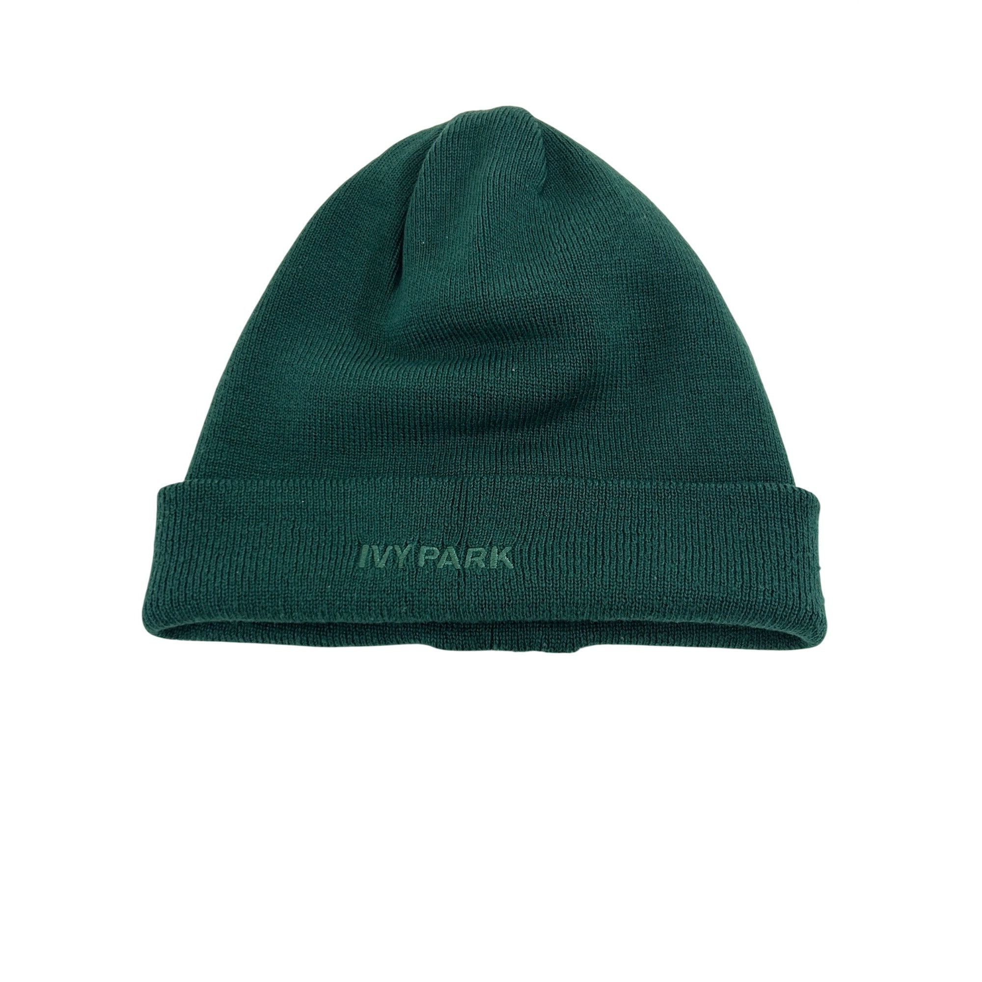Adidas × Ivy Park Adidas x Ivy Park Knitted Beanie Dark Green Logos Stretchy C Size ONE SIZE - 1 Thumbnail