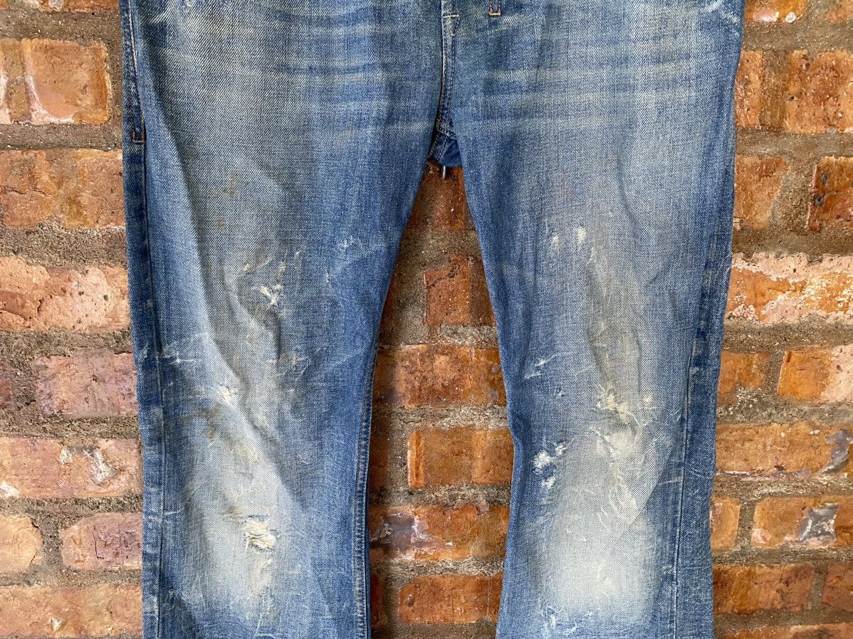 Diesel 2000s Diesel Distressed Dirty Whisker raw flare denim Size US 33 - 4 Thumbnail