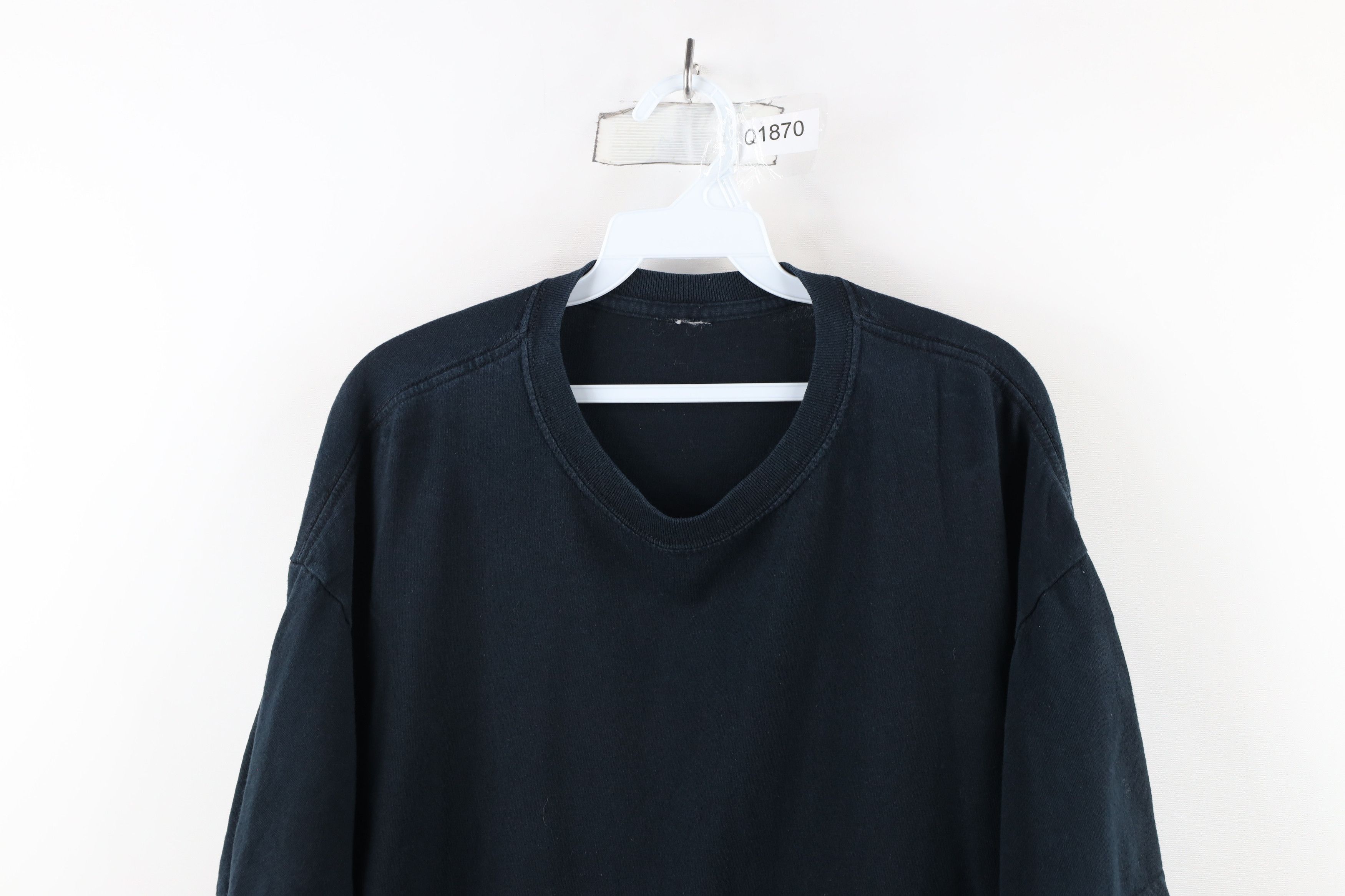 Vintage Vintage 90s Streetwear Short Sleeve T-Shirt Black Cotton Size US XL / EU 56 / 4 - 2 Thumbnail