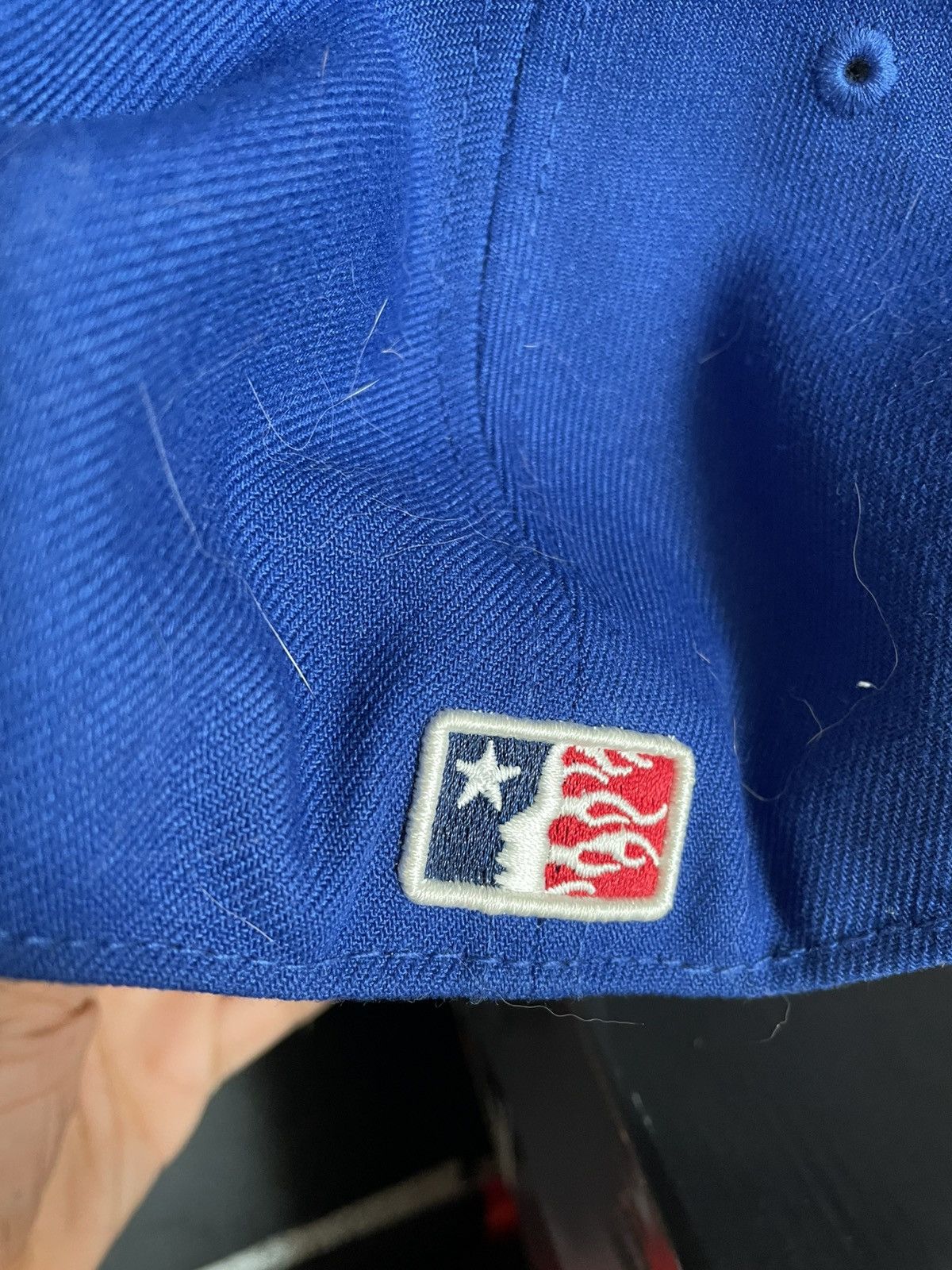 HELLSTAR HELLSTAR SZ 7 3/4 Blue Fitted Classic Logo Size ONE SIZE - 4 Thumbnail