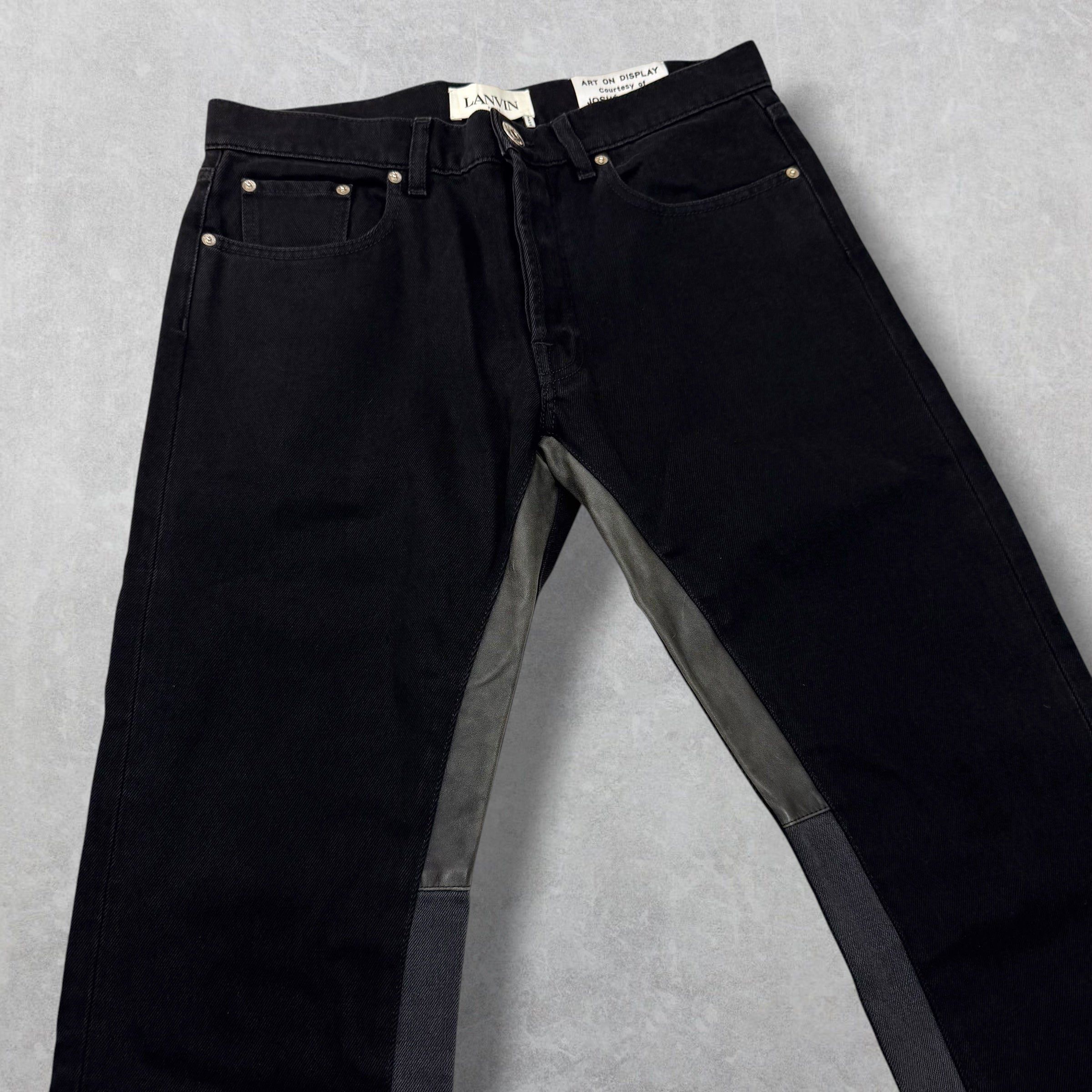 Gallery Dept. Gallery Dept. x Lanvin Leather Detail Jeans 33 Size US 33 - 6 Thumbnail