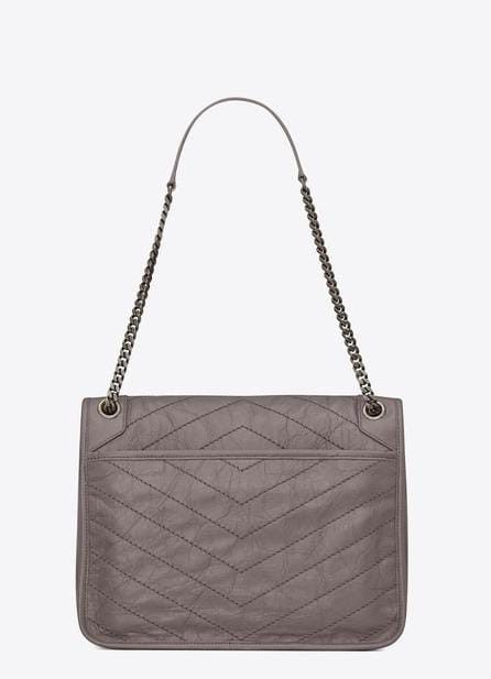 Saint Laurent Paris o1s1wg110924 Size: OS / Niki Large Leather Bag in Fog Grey Size ONE SIZE - 2 Thumbnail