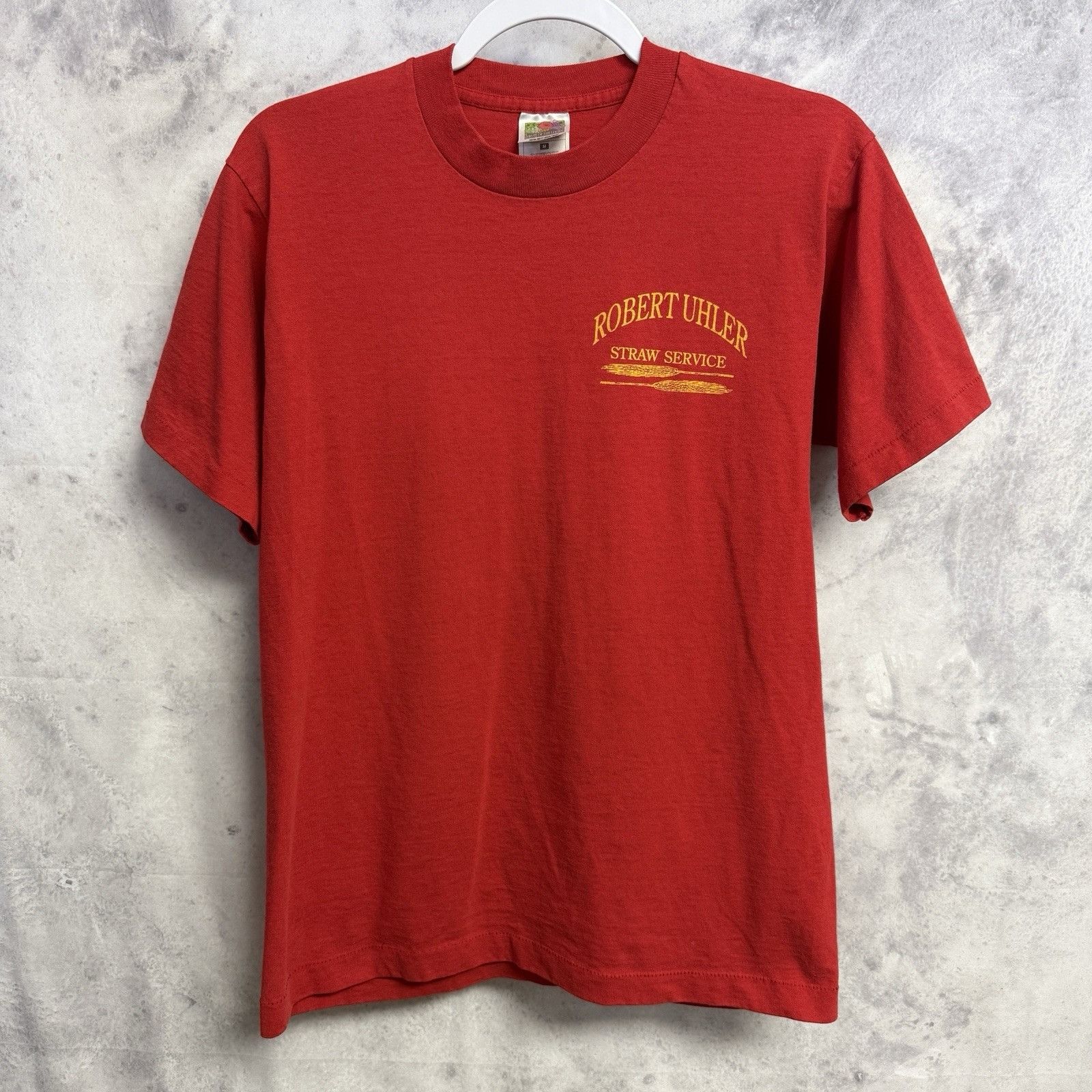 Vintage Vintage 90s Farming T Shirt Mens Medium Red Single Stitch St Size US M / EU 48-50 / 2 - 3 Thumbnail