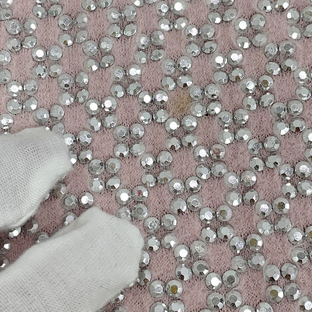 Chanel Chanel Pink Full Rhinestone Short Sleeve Dress K26WX Size XS / US 0-2 / IT 36-38 - 9 Thumbnail
