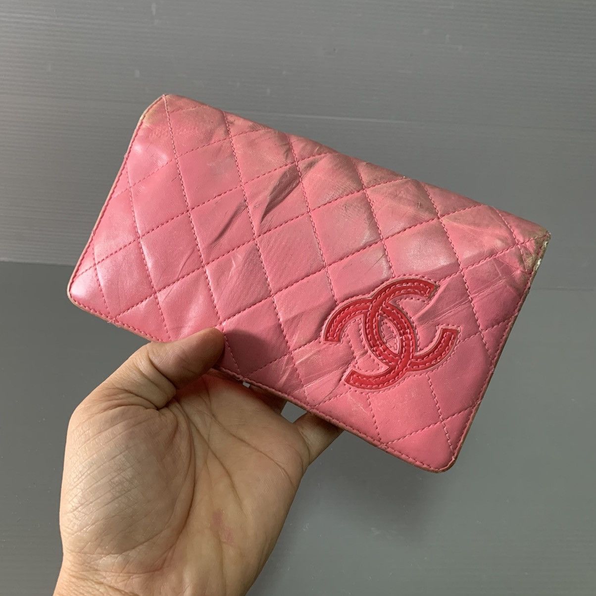 Chanel Chanel Pink Leather Long Wallet Size ONE SIZE - 3 Thumbnail