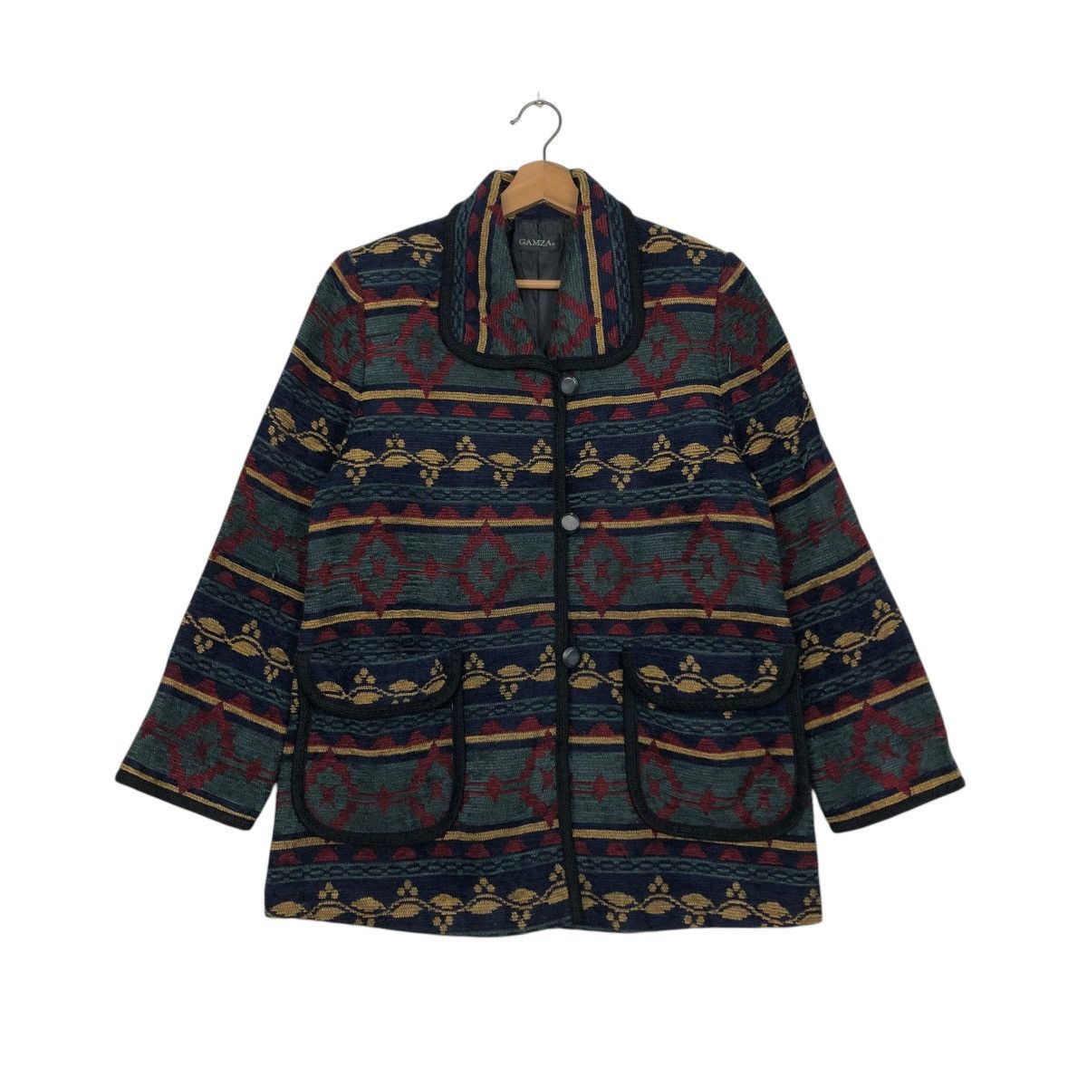 Japanese Brand 🔥VINTAGE CHORE WORK JACKET GAMZA NAVAJO DESIGN ISSEY MIYAKE Size US M / EU 48-50 / 2 - 3 Thumbnail