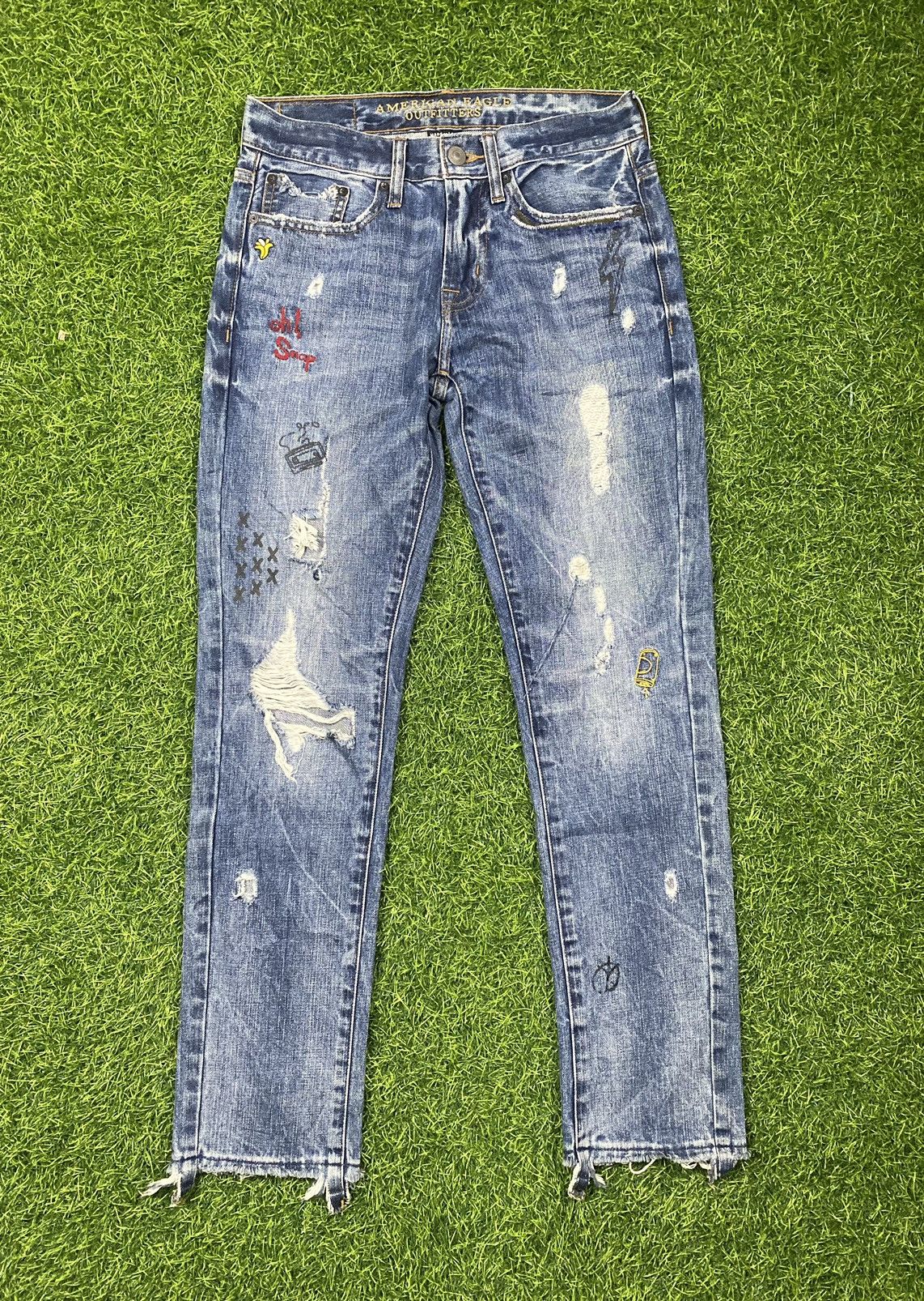 American Eagle Outfitters American Eagle Outfitters distressed skinny Jeans Size US 30 / EU 46 - 1 Thumbnail