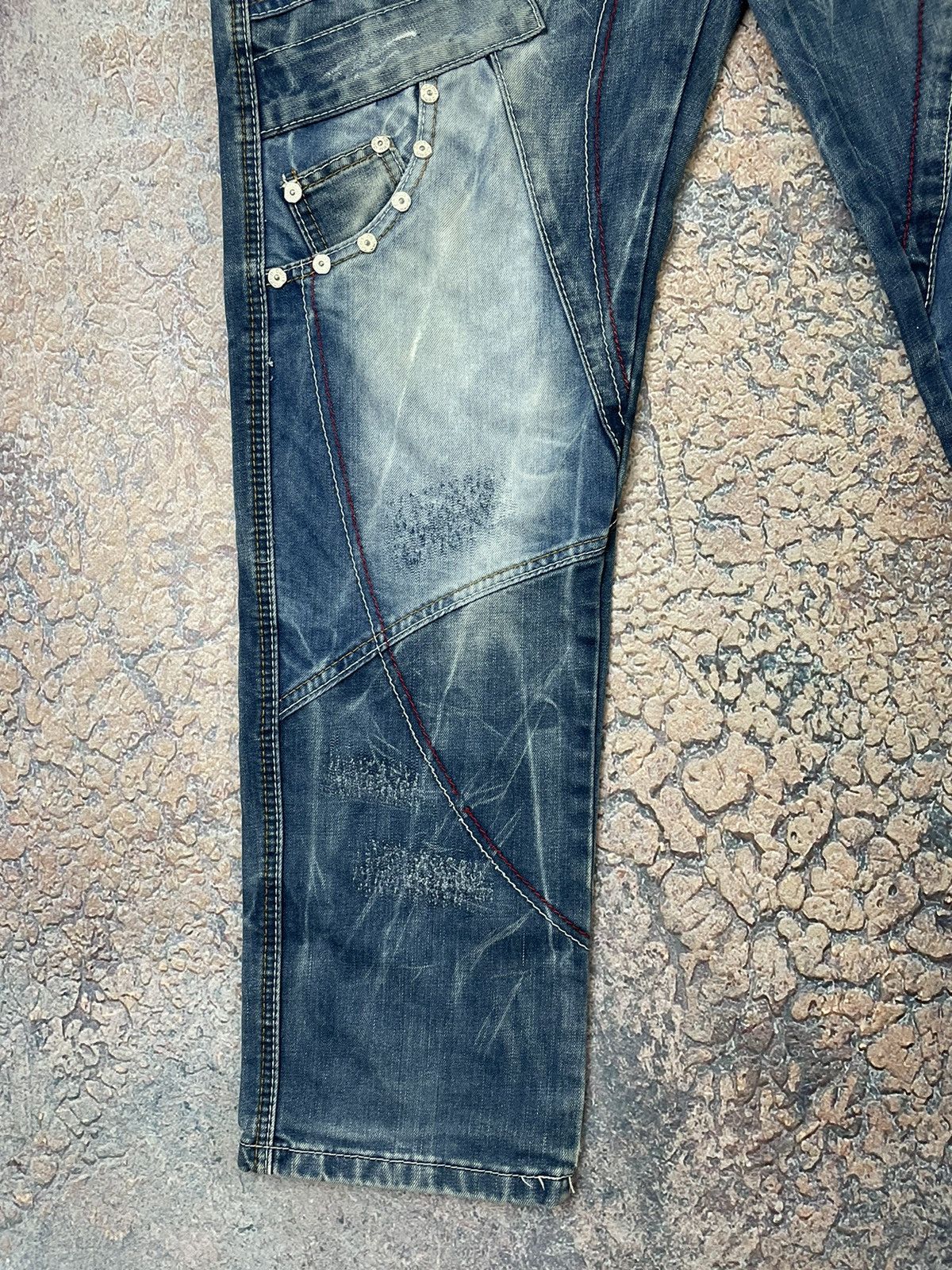 Japanese Brand × Vintage Avant Garde Kosmo Lupo jeans Japanese Denim Size US 36 / EU 52 - 6 Thumbnail