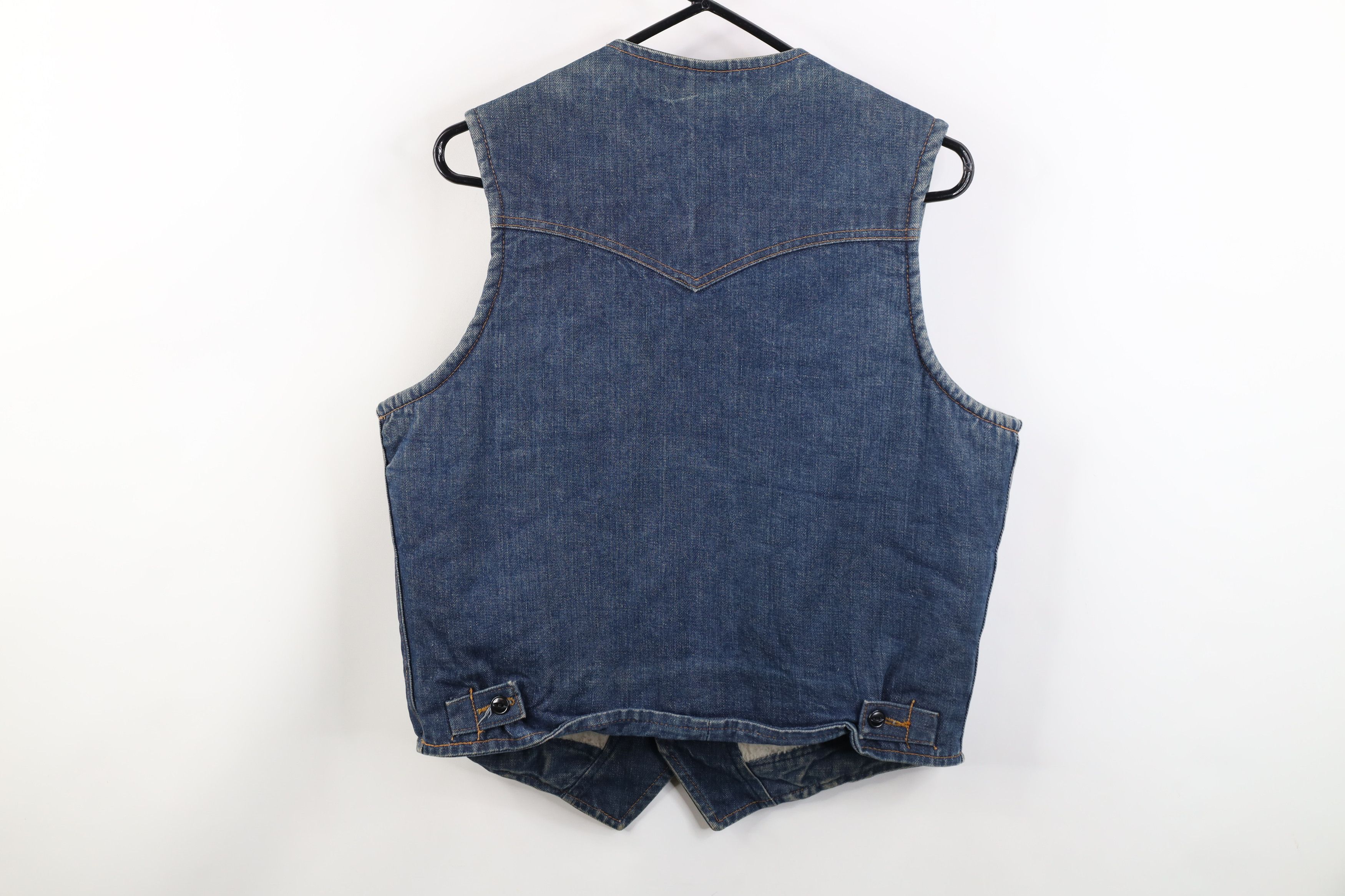 Lee Vintage 60s 70s Lee Storm Rider Lined Denim Vest Jacket USA Size US M / EU 48-50 / 2 - 13 Thumbnail
