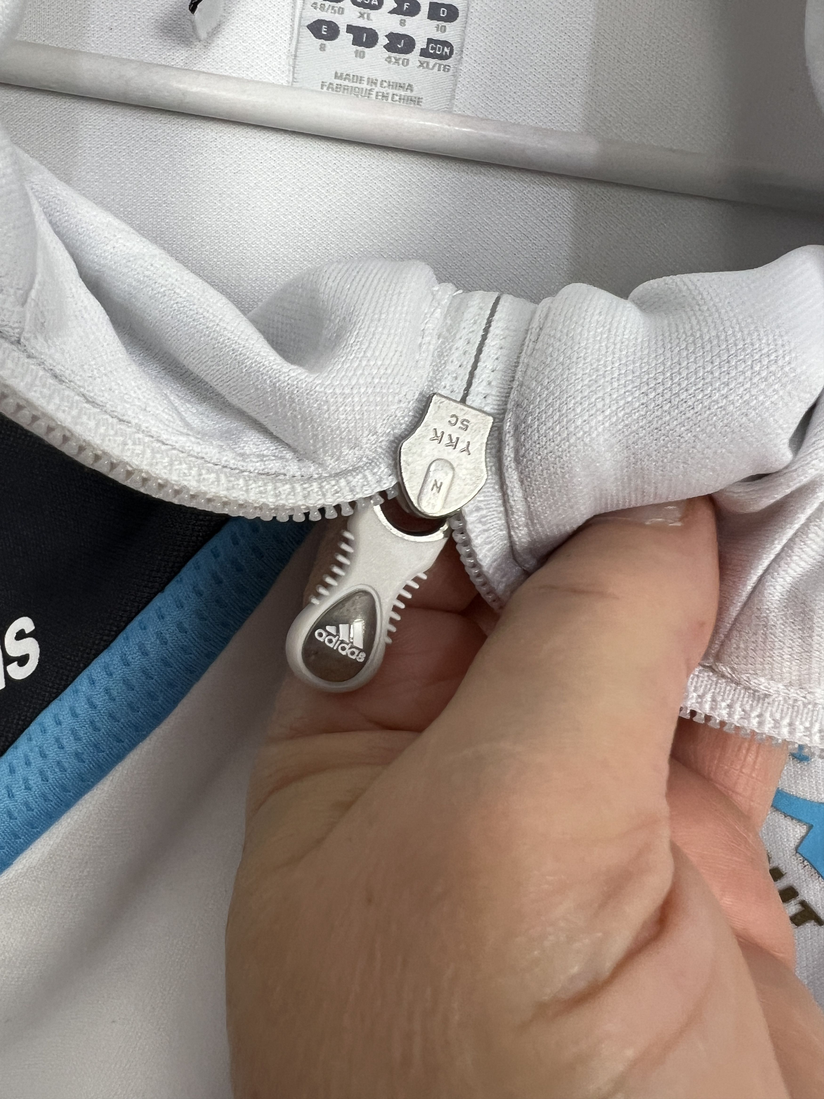Adidas Vintage Olympique Marseille Football Jacket Soccer Track Top Size US XL / EU 56 / 4 - 4 Thumbnail