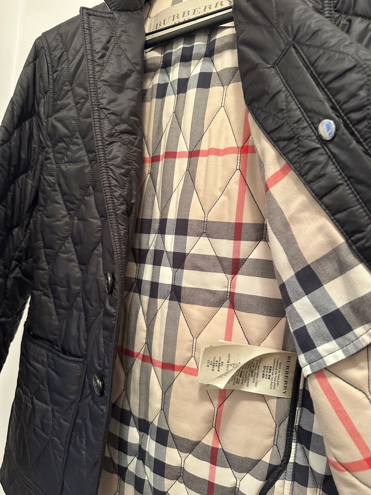 Burberry Burberry Brit Quilted Blazer Jacket Black Size Medium Size US M / EU 48-50 / 2 - 6 Thumbnail