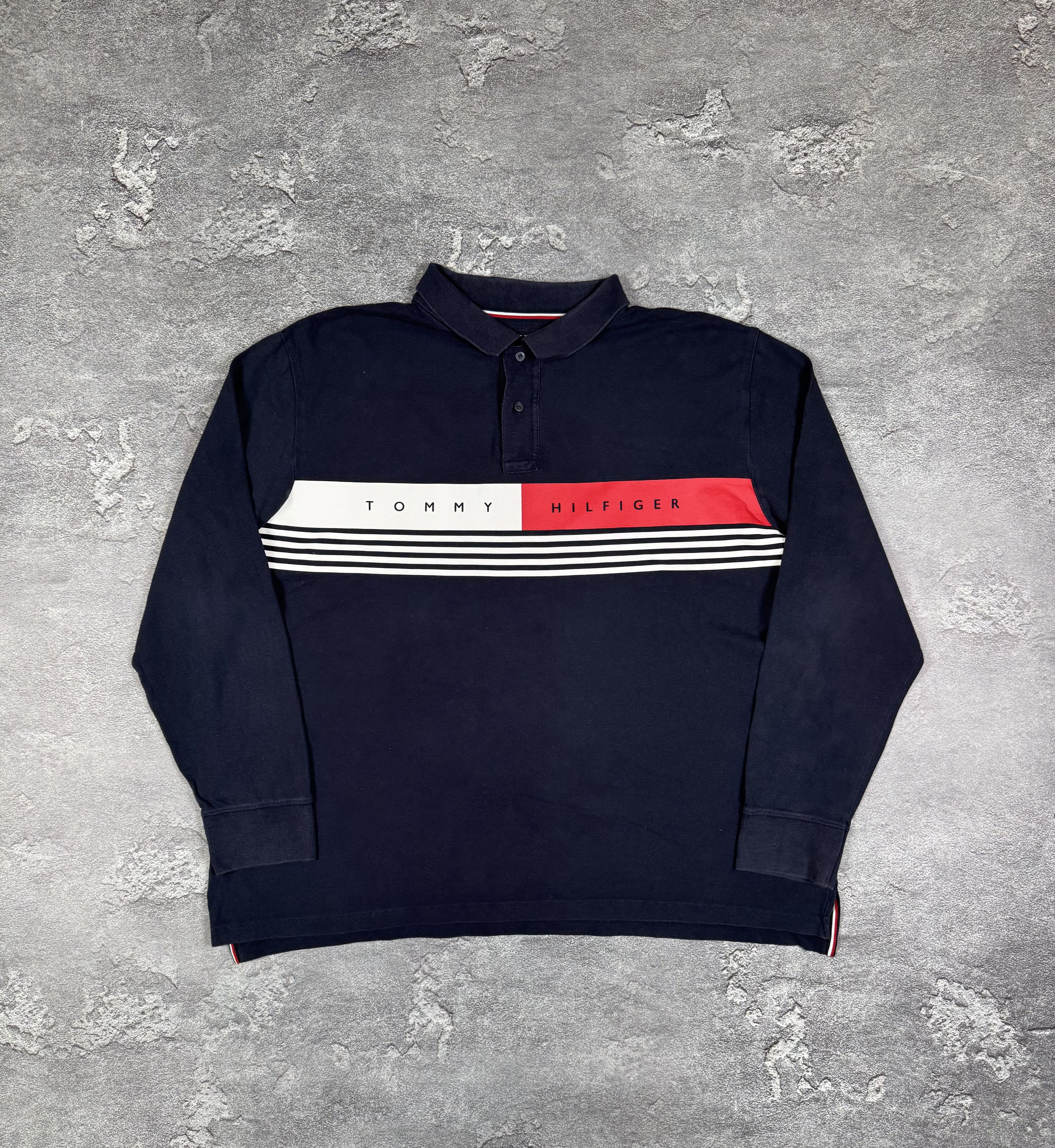 Tommy Hilfiger Tommy Hilfiger Logo Long Sleeve Shirt Polo Size XXL Y2K Size US XL / EU 56 / 4 - 1 Thumbnail