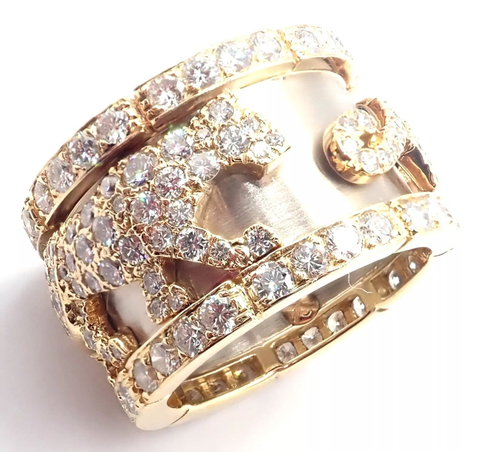 Cartier Cartier Mahango Walking Panthere 18k Diamond Band Ring Size ONE SIZE - 4 Thumbnail