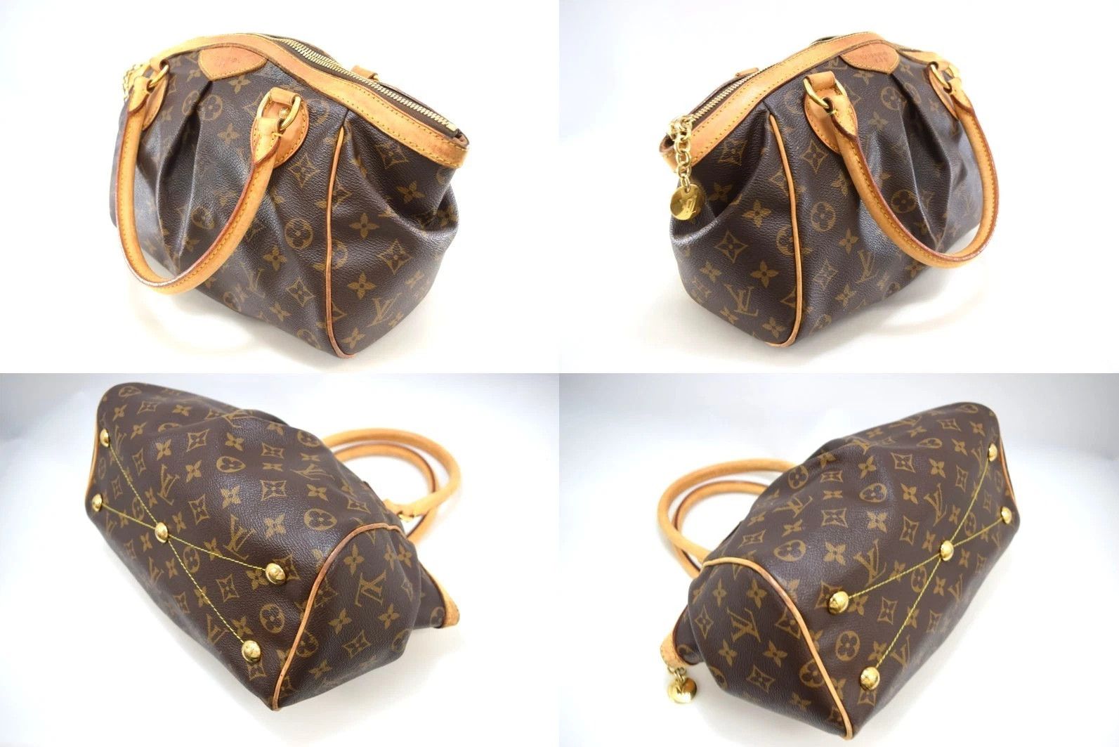 Louis Vuitton Auth Louis Vuitton Tivoli PM Hand Bag Monogram Canvas M40143 Size ONE SIZE - 6 Thumbnail