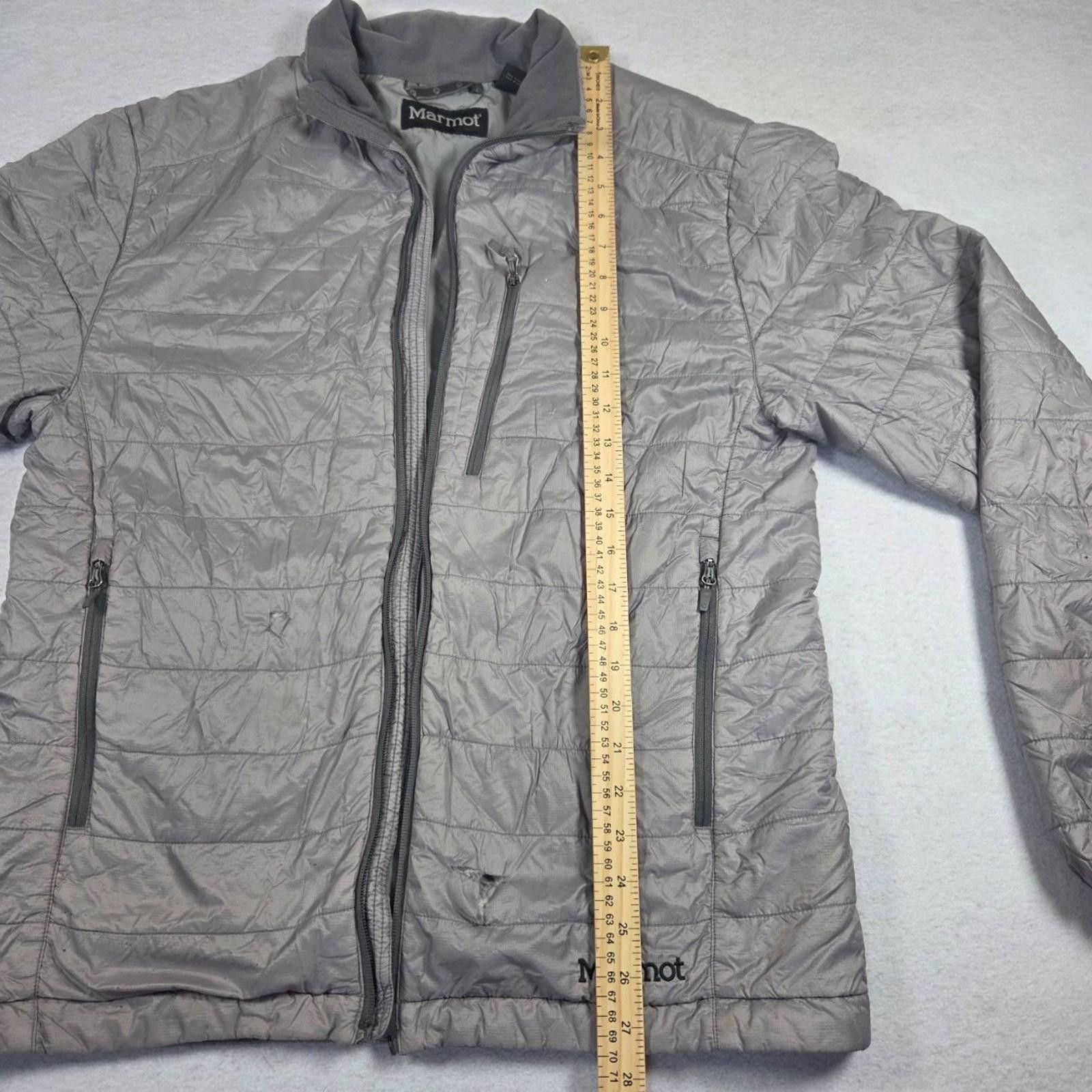 Marmot Marmot Puffer Jacket Mens Large Grey Quilted Damaged/Flawed Size US L / EU 52-54 / 3 - 7 Thumbnail