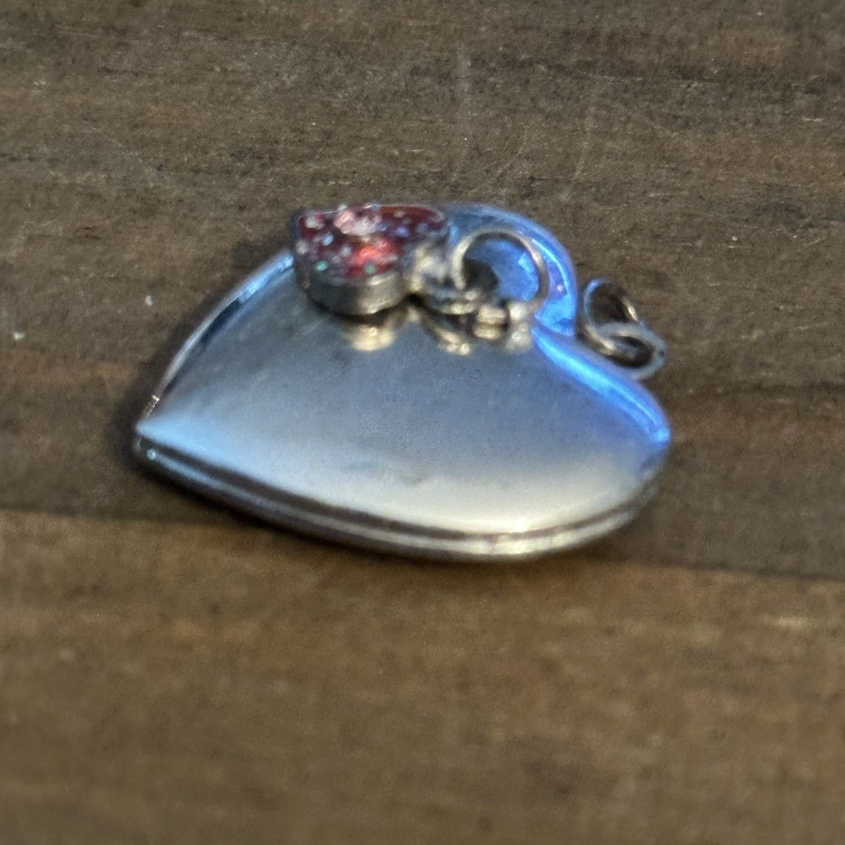Vintage Vintage silver tone heart pocket pendant Size ONE SIZE - 3 Thumbnail