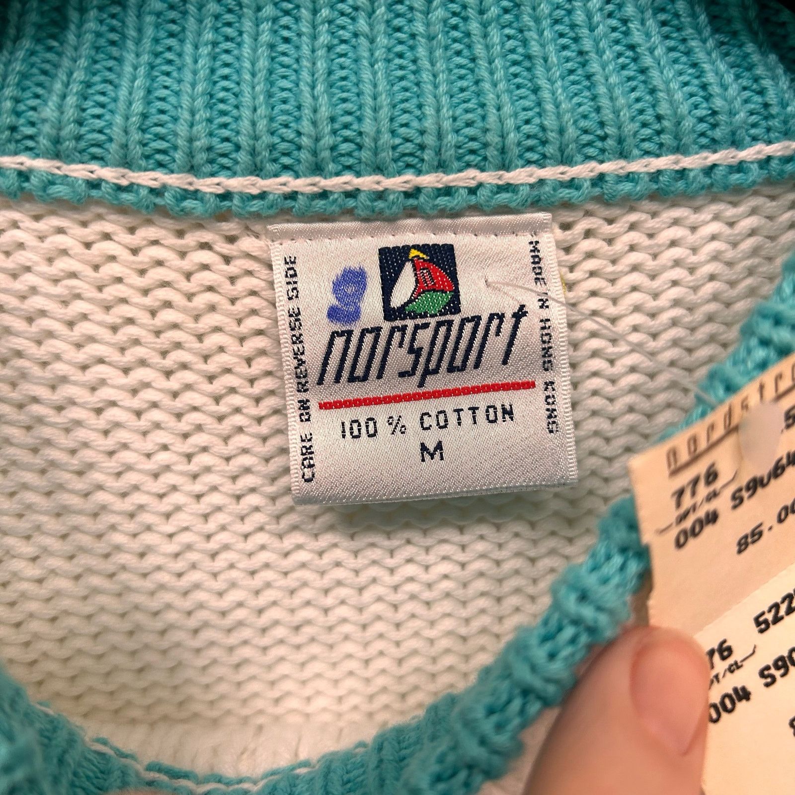 Vintage NWT Vintage Cable Knit Oversize Cotton Sweater Size Medium Size M / US 6-8 / IT 42-44 - 5 Thumbnail