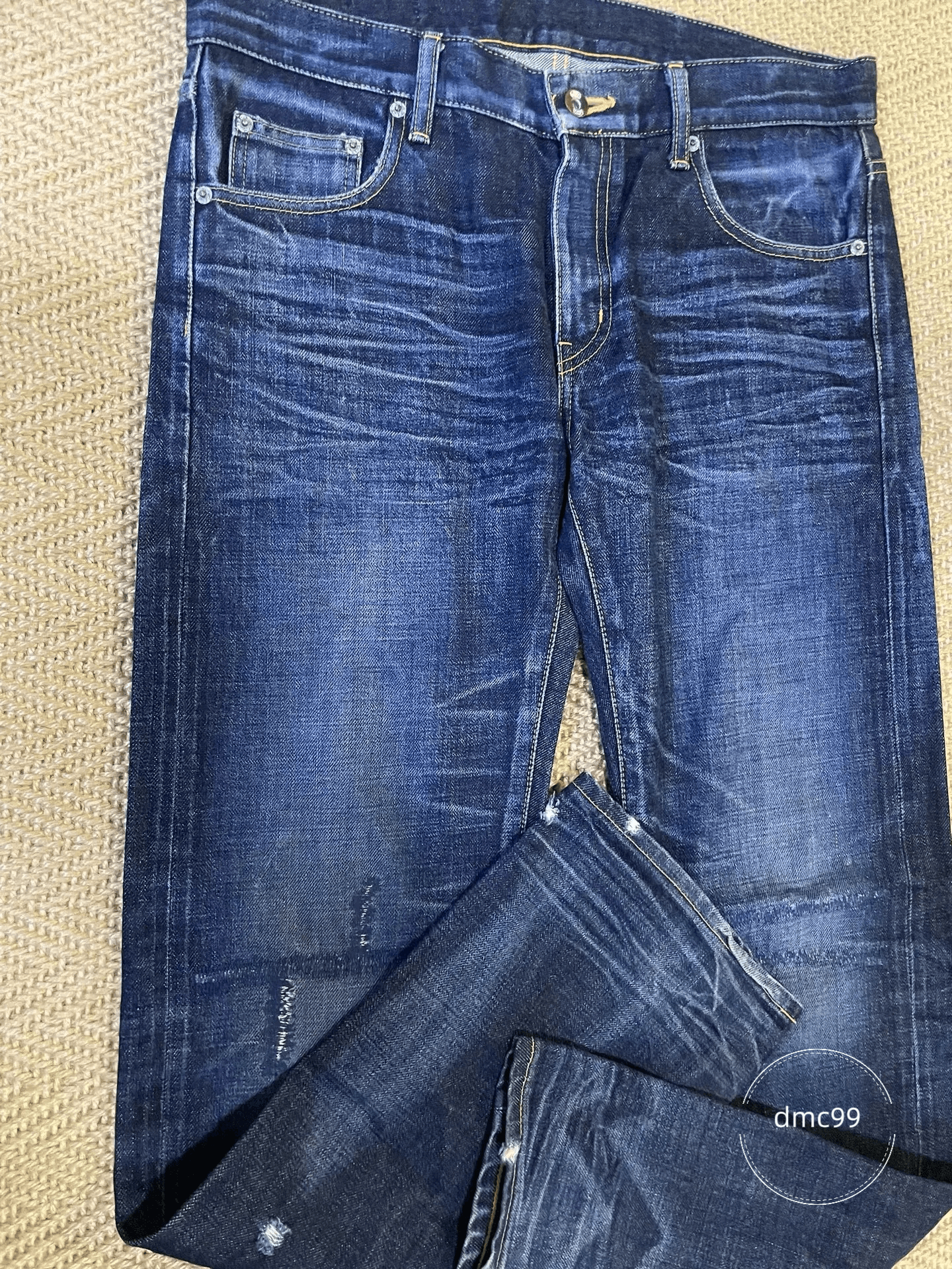 Neighborhood NEIGHBORHOOD 08EX Blue Line Distressed Jeans Size US 31 - 9 Thumbnail