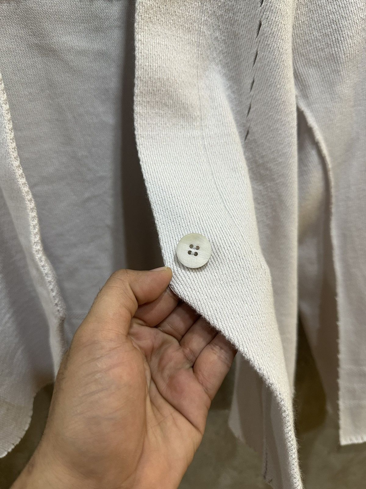Homme Plisse Issey Miyake Issey Miyake A.poc Inside Single Button Cardigan Size US M / EU 48-50 / 2 - 16 Thumbnail