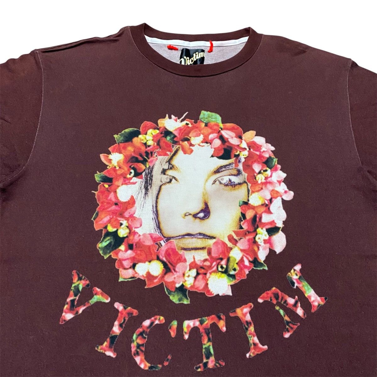 Japanese Brand Rare‼️🔥Victim Flora Face T-Shirt Size US M / EU 48-50 / 2 - 3 Thumbnail