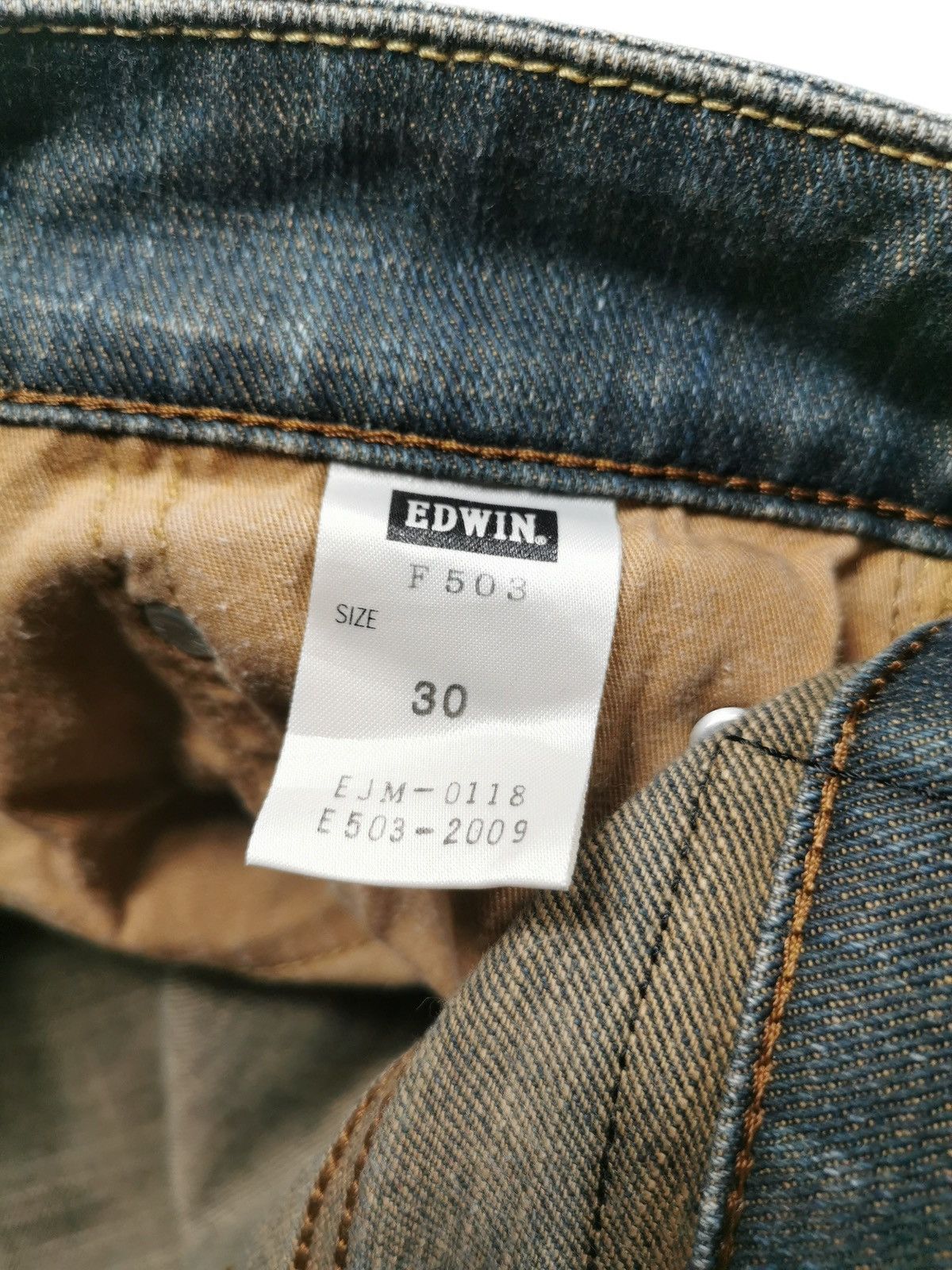 Japanese Brand Edwin distressed mudwash jeans Size US 30 / EU 46 - 7 Thumbnail
