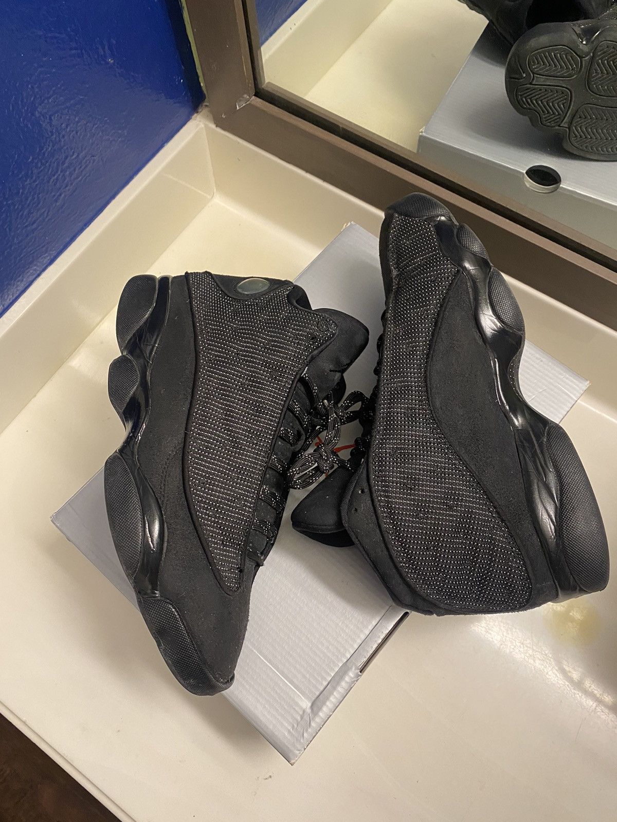 image of Jordan Brand 13 Black Cat Shoes, Men's (Size 9)