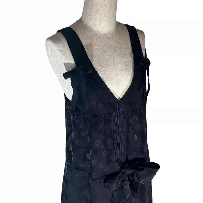Comme Des Garcons Floral Ribbon Dress