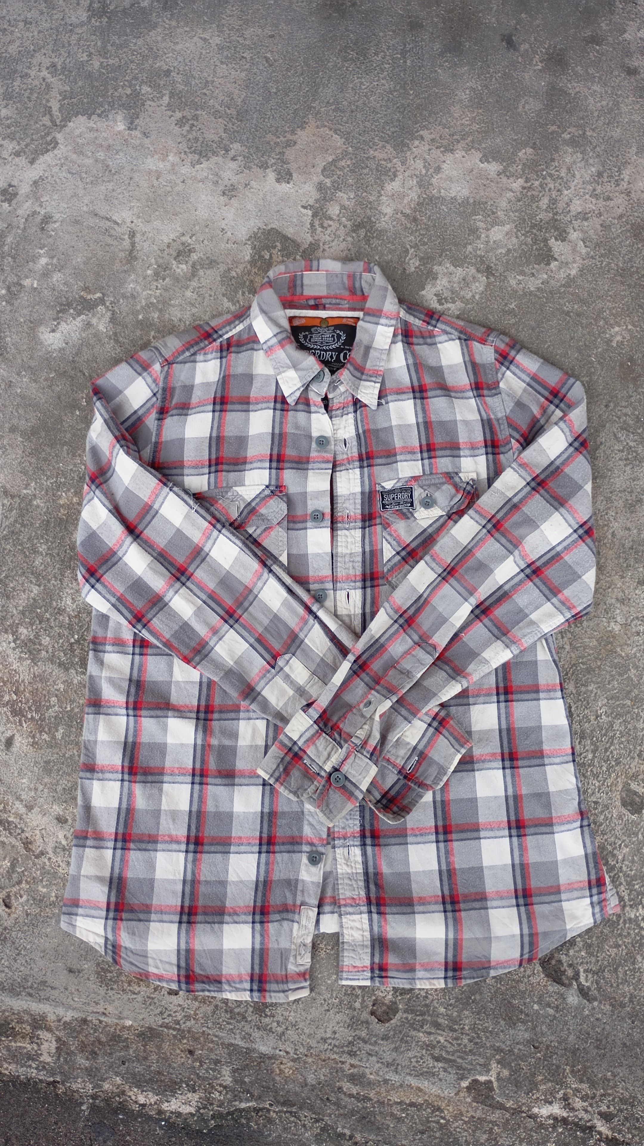 Flannel Superdry co shirt Size US XL / EU 56 / 4 - 1 Thumbnail