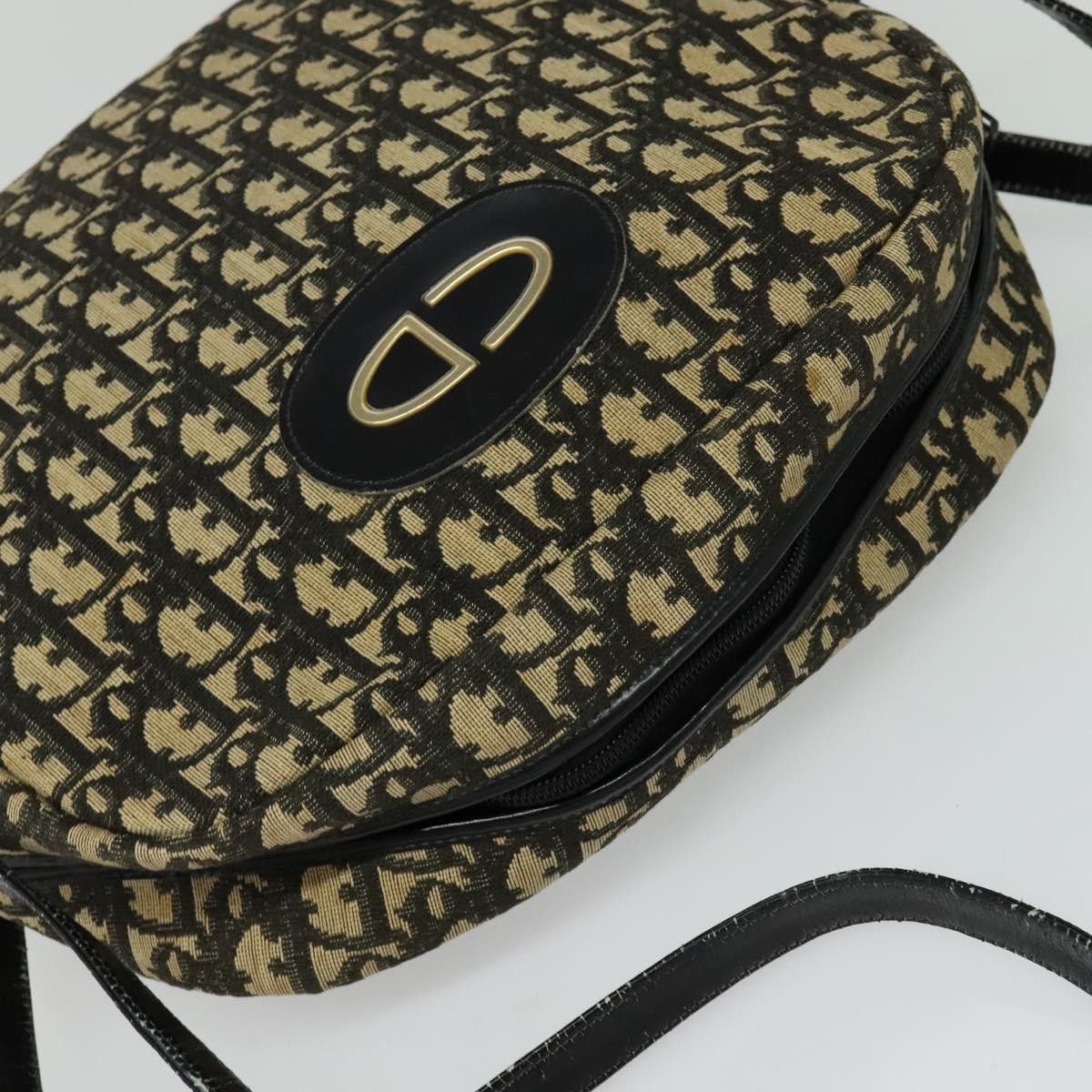 Dior DIOR Trotter Canvas Shoulder Bag Black Size ONE SIZE - 6 Thumbnail