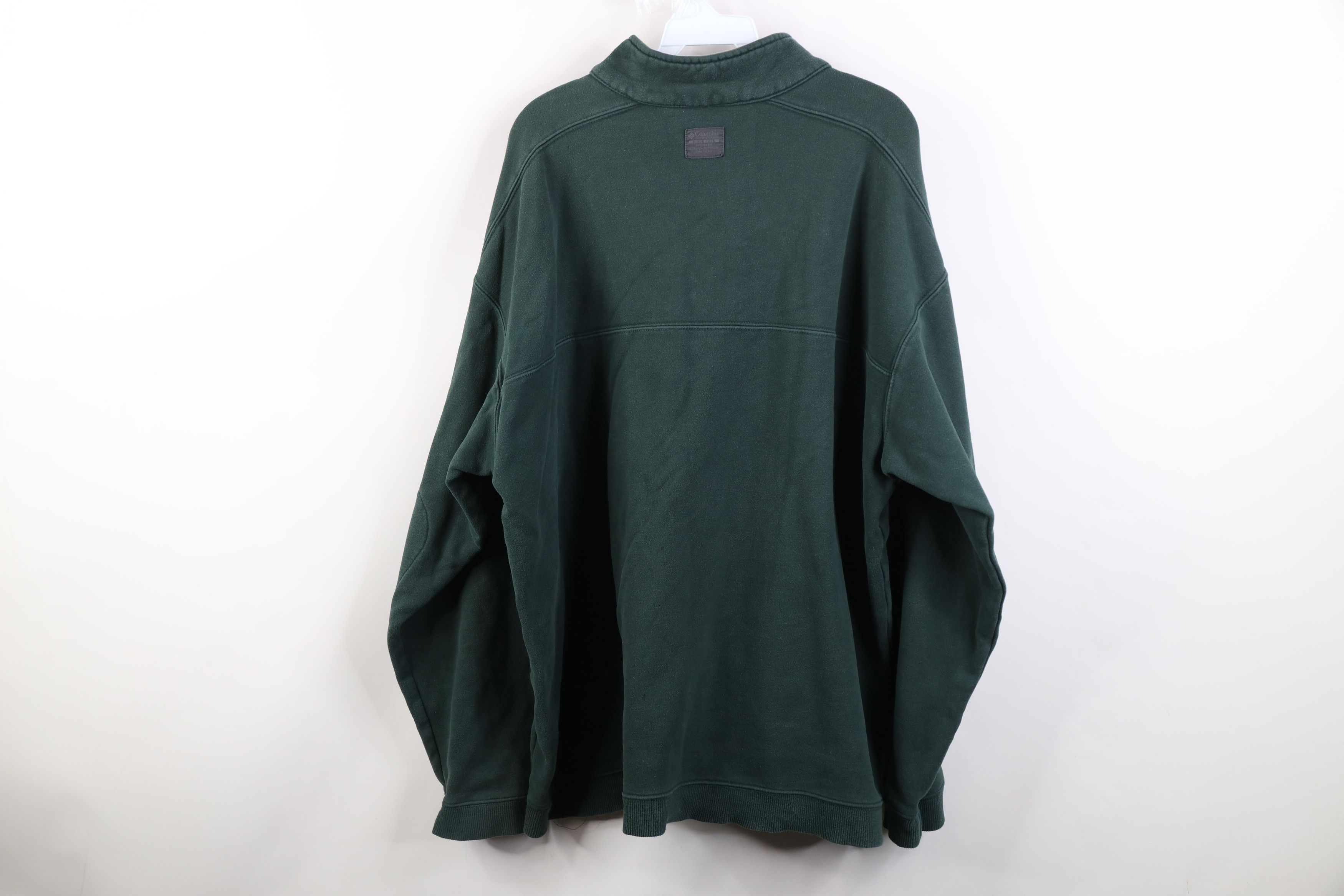 Columbia Vintage 90s Y2K Columbia Elbow Patch 1/4 Half Zip Sweatshirt Size US XXL / EU 58 / 5 - 12 Thumbnail