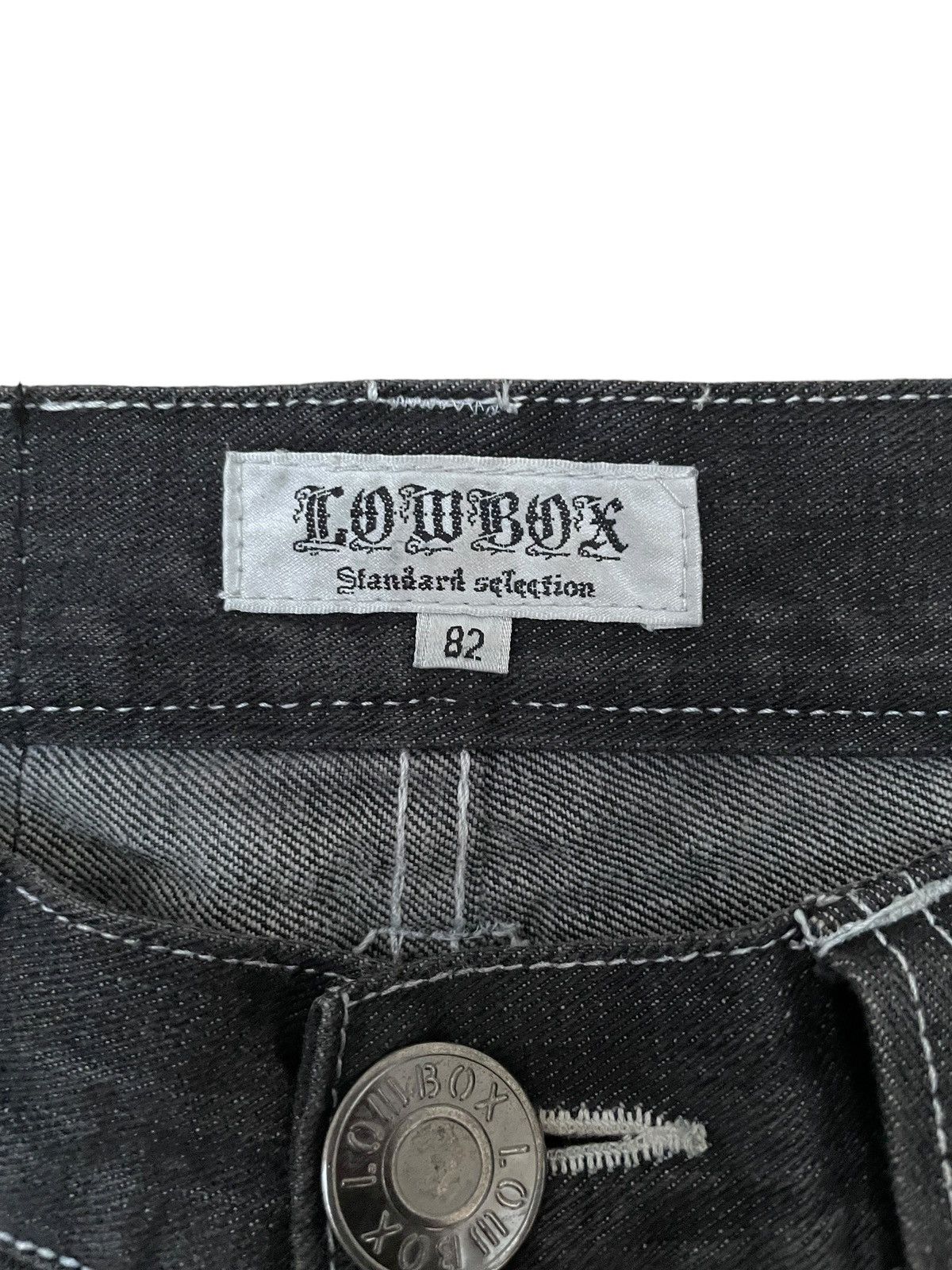If Six Was Nine × LOWBOX × Le Grande Bleu (L.G.B.) Vintage Brand Lowbox Jeans 1990s Size US 30 / EU 46 - 17 Thumbnail