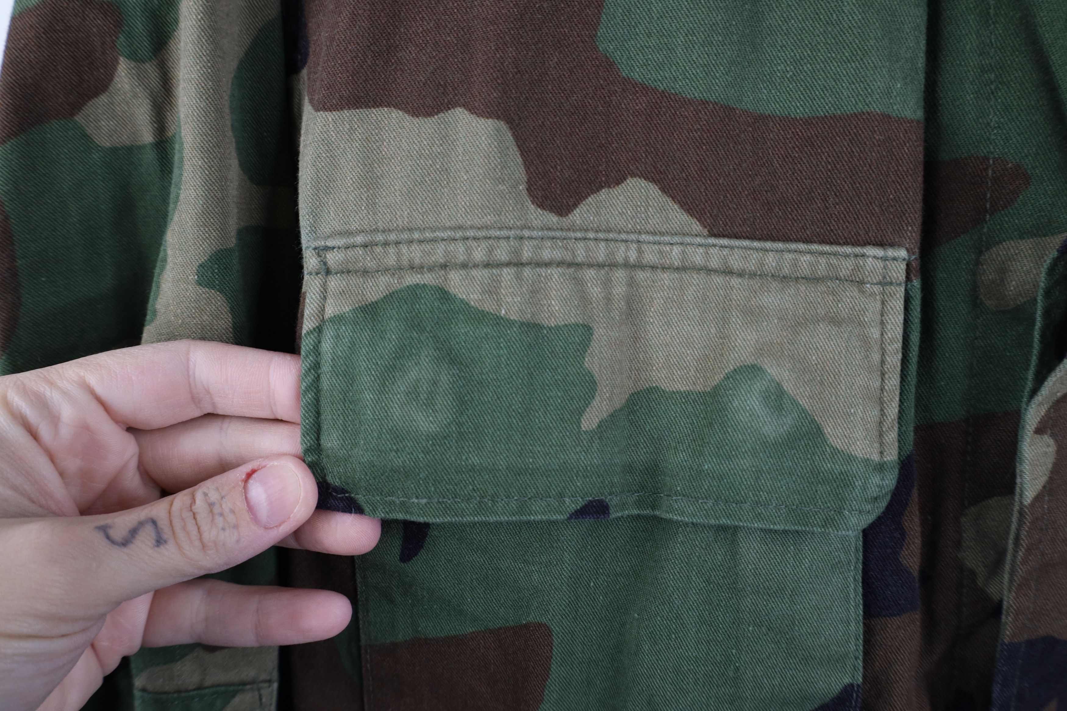 Vintage Vintage 80s USGI Stamp Woodland Camouflage Combat Jacket Size US S / EU 44-46 / 1 - 6 Thumbnail