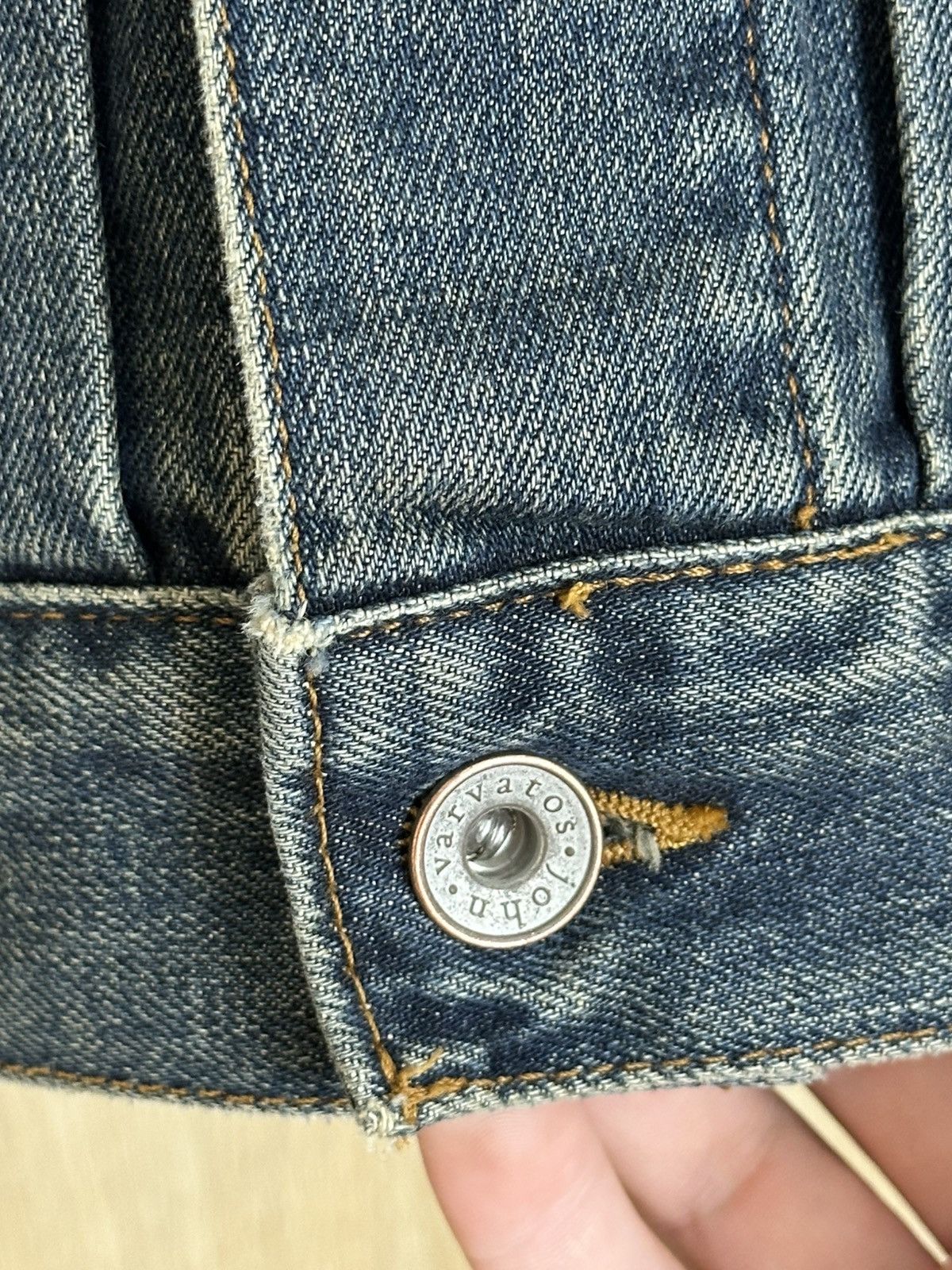 John Varvatos 🔥 John Varvatos Vintage Denim Jacket Collection Design Y2K Size US L / EU 52-54 / 3 - 8 Thumbnail