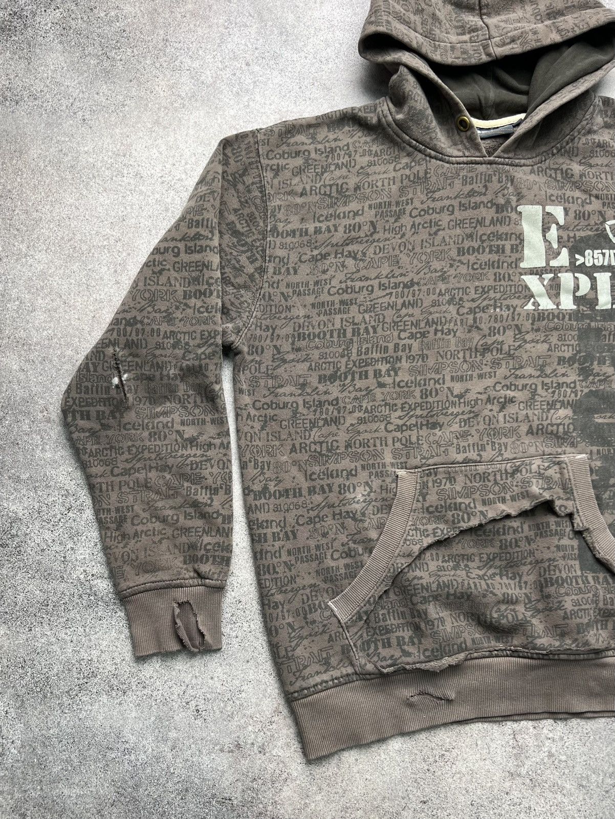 Hysteric Glamour Vintage explorer distressed faded hoodie Size US M / EU 48-50 / 2 - 2 Thumbnail